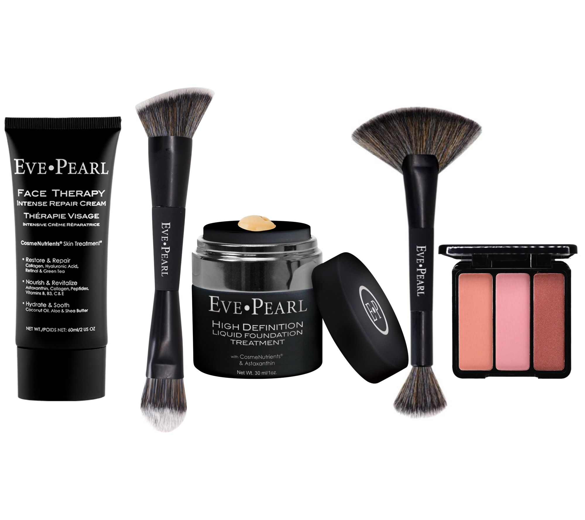 EVE PEARL 5-Piece Face Cream, Liquid Foundation & Cheek Set