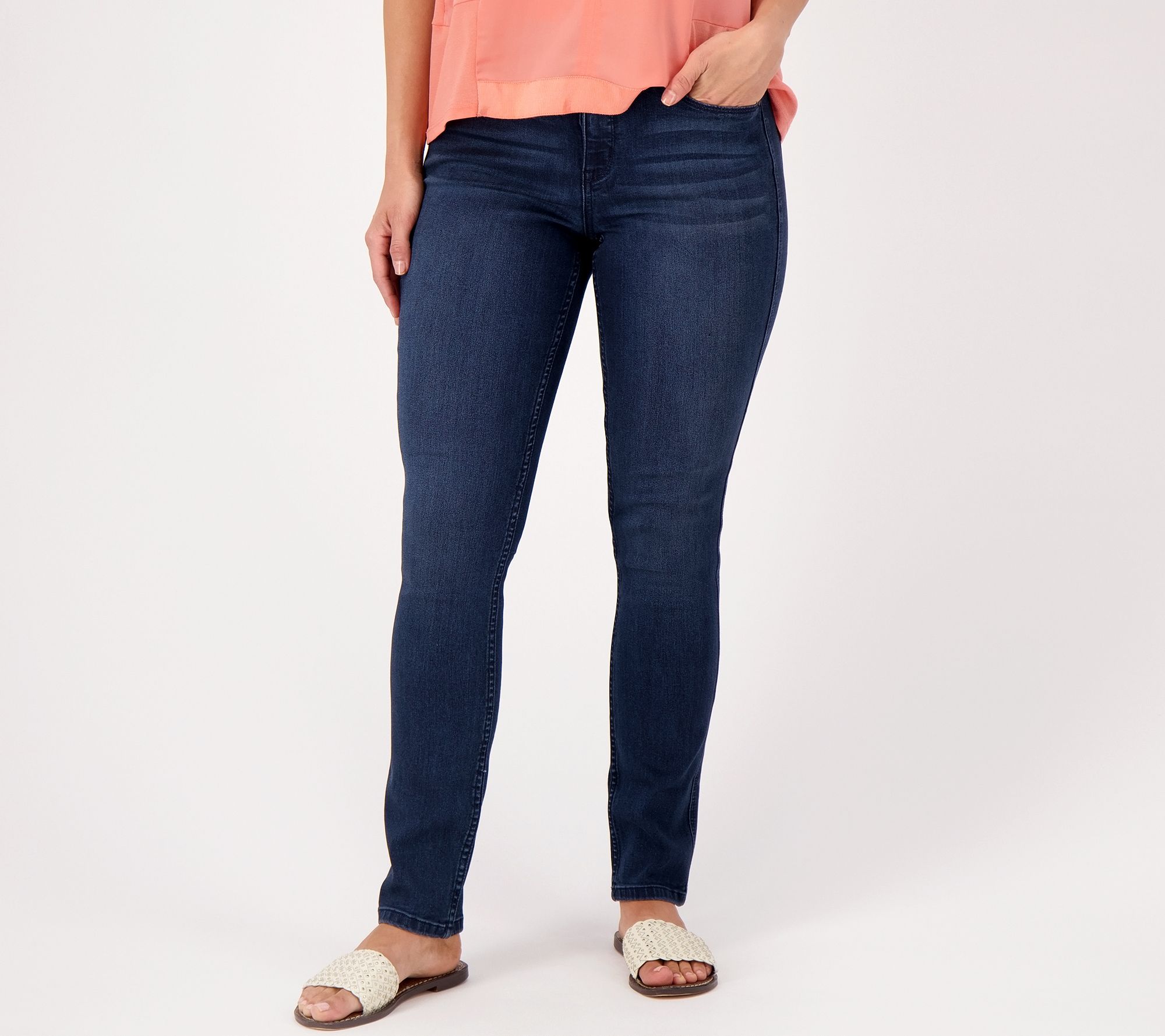 Laurie Felt Petite Silky Denim Easy Skinny Jeans