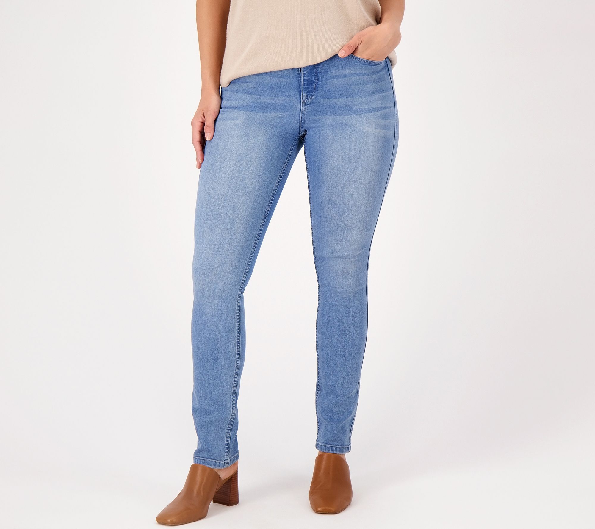 Laurie Felt Petite Silky Denim Easy Skinny Jeans