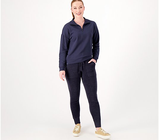 Barefoot Dreams MC Half Zip Pullover with CozyChic Ultra Lite Joggers