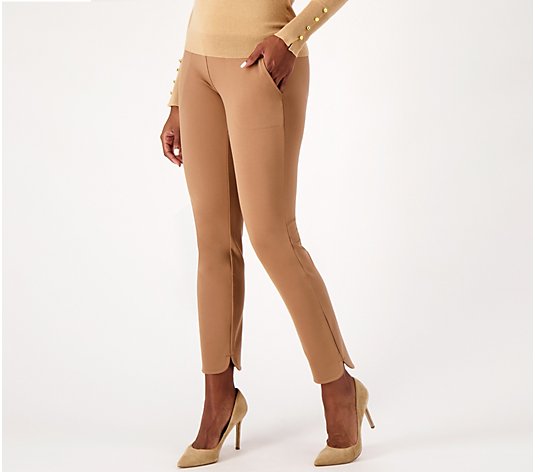 Women with Control Regular Luxe Ponte Tummy Control Ankle Pants 