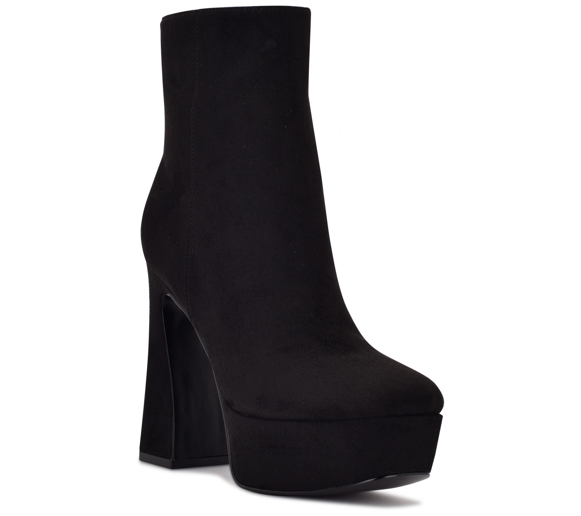 Nine West Fabric Platform Booties - Klinda - QVC.com