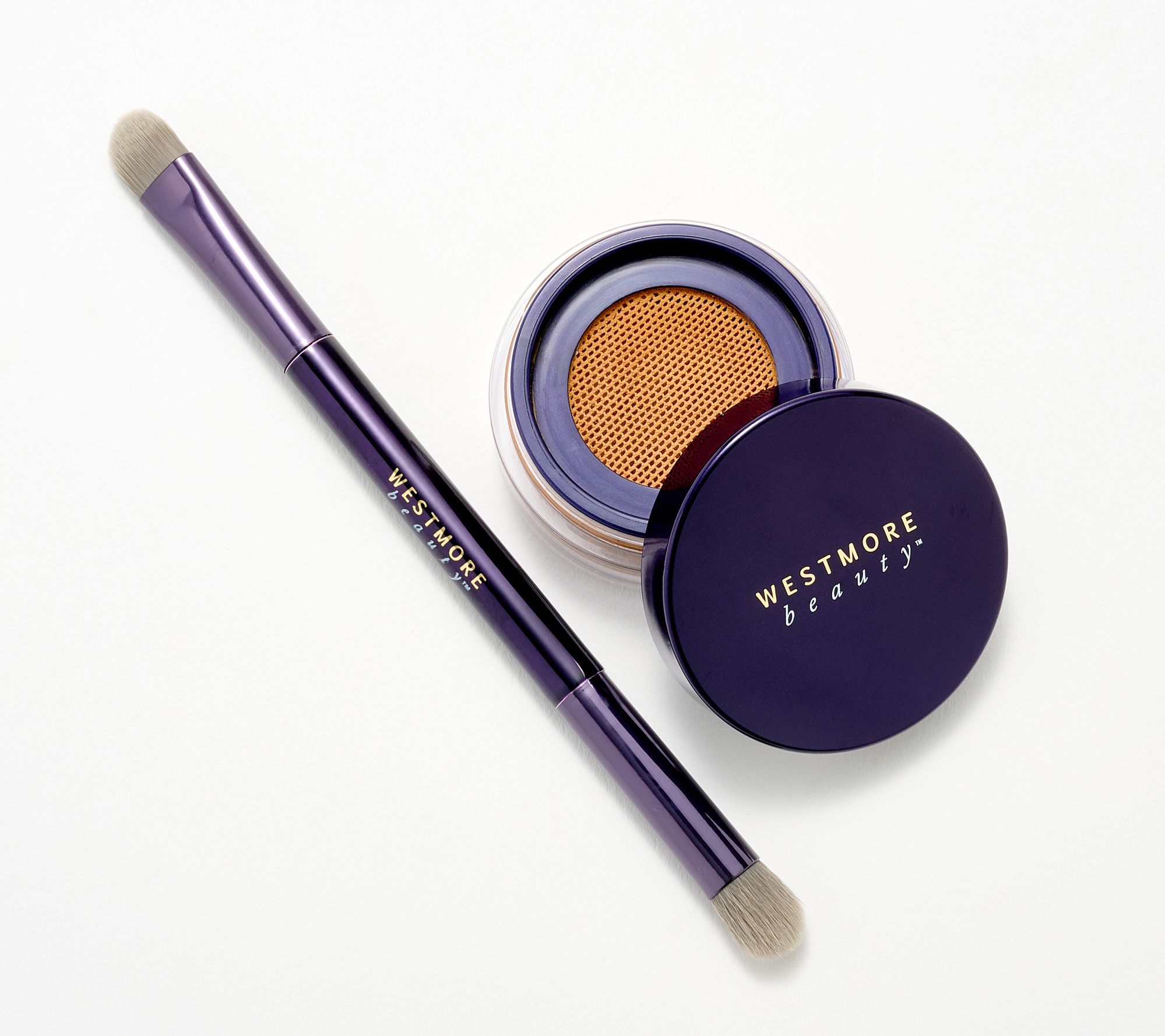 Westmore Beauty Powder to Cream Concealer with Brush