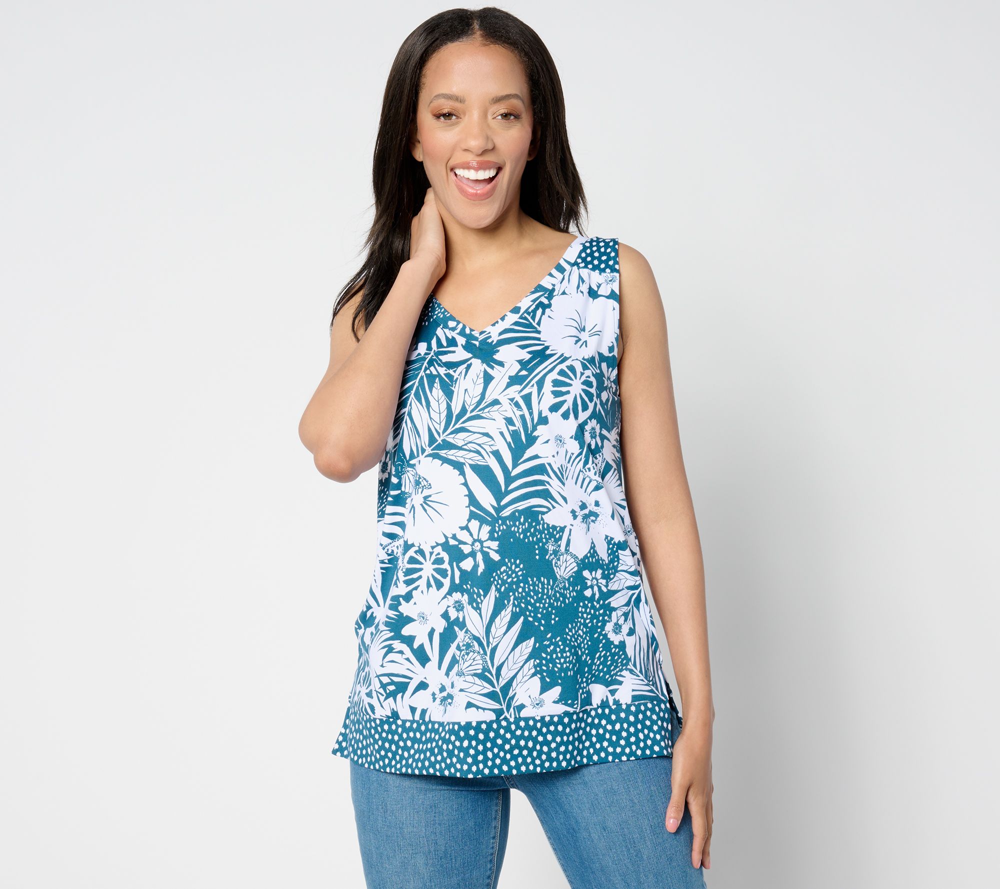 Cuddl Duds Flexwear Border Play Tank