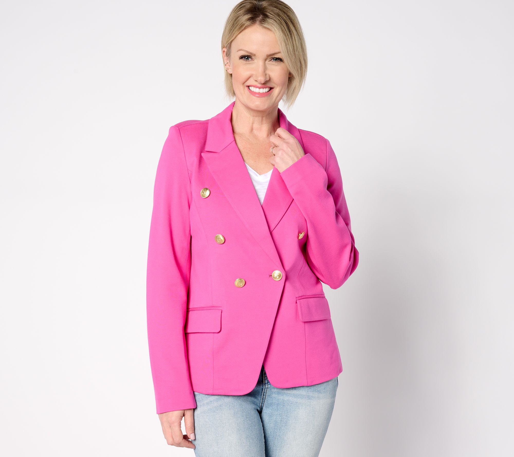"As Is" Belle by Kim Gravel Ponte Nautical Blazer