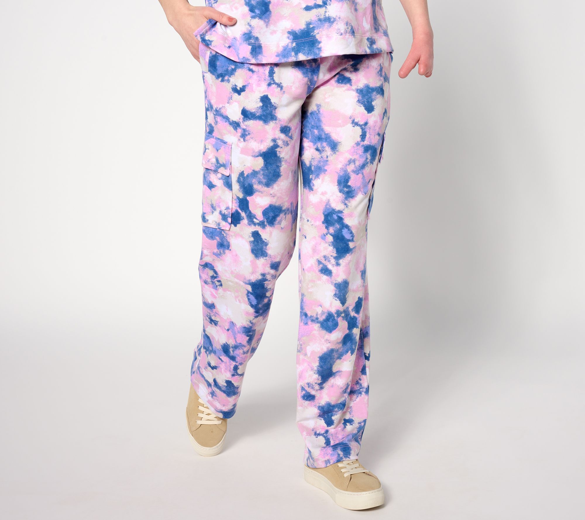 "As Is" Cuddl Duds Lightweight Comfort Cargo Lounge Pant