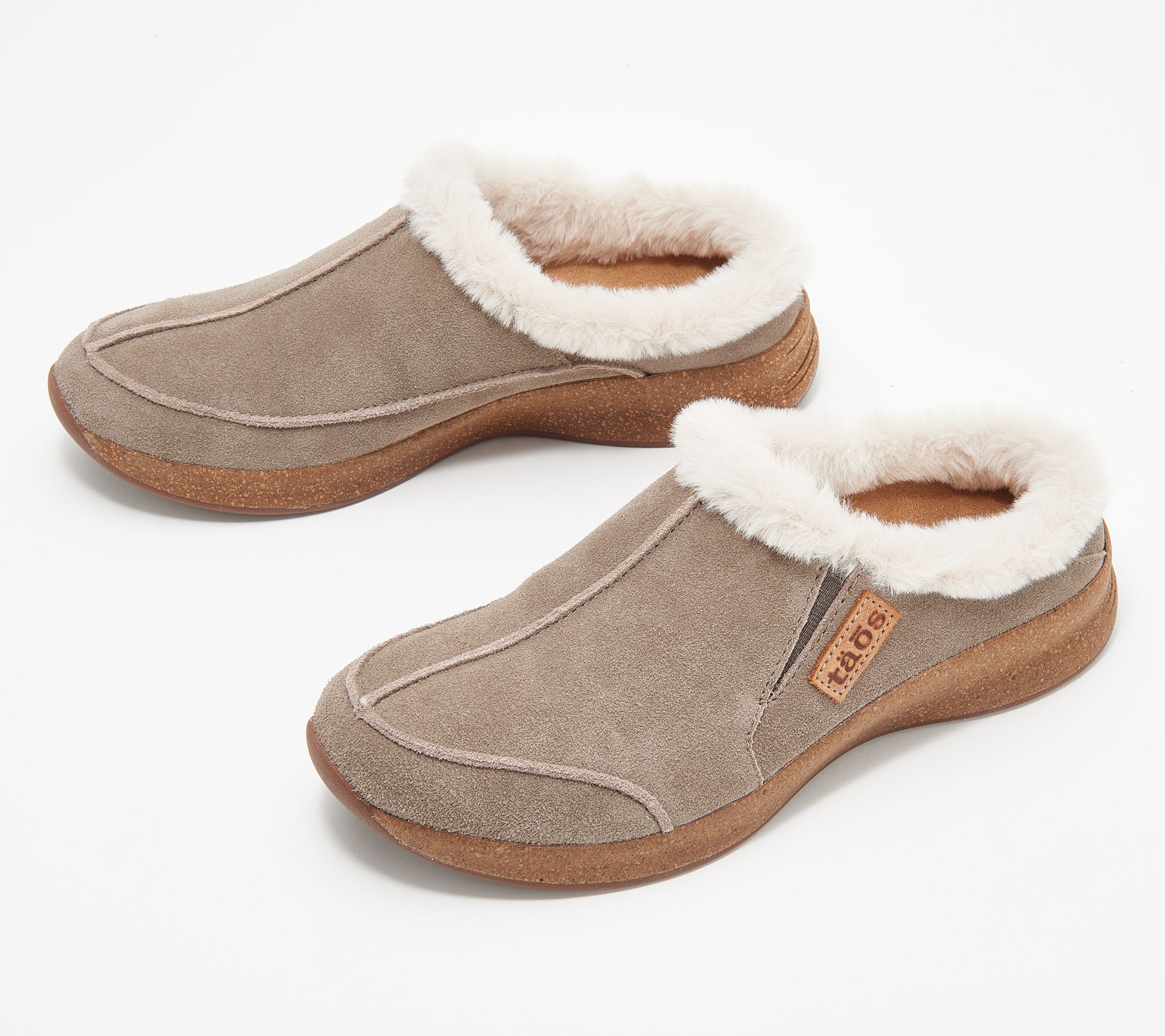 As Is Taos Water Resistant Suede Warm LinedClogs- Future