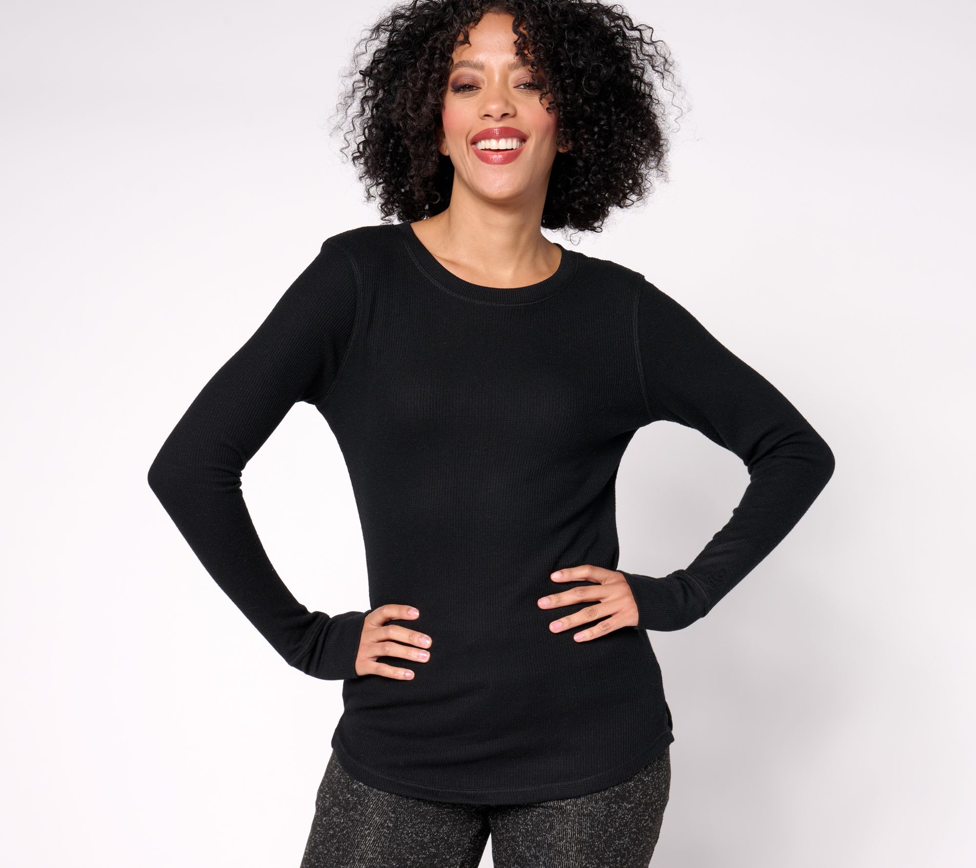 Cuddl Duds Base Layers Cozy Stretch Thermal Long Sleeve Crew