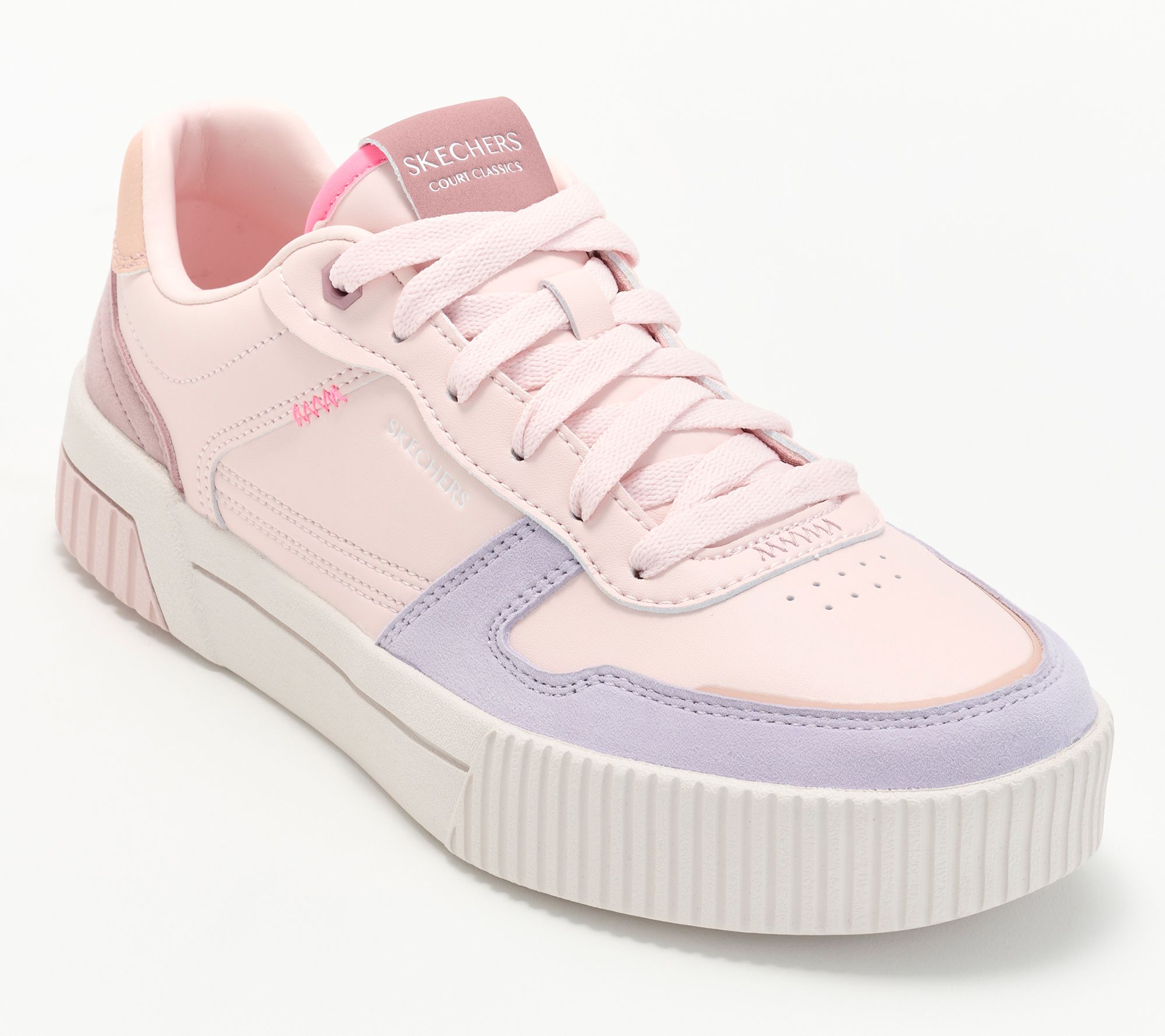 "As Is" Skechers Court Classics Jade Suede or Textil Sneakers