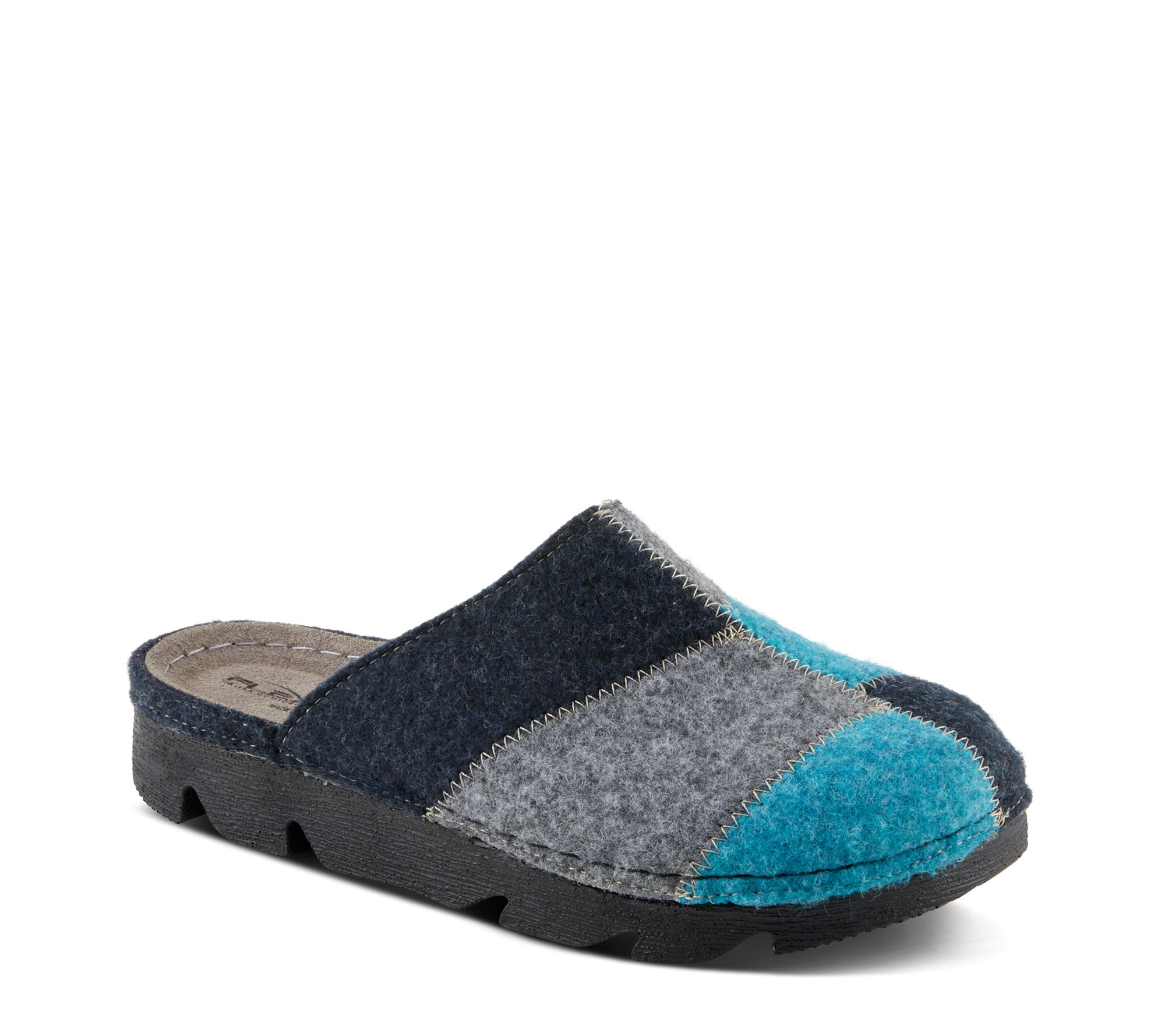 Flexus by Spring Step Patchwork Slippers - Patchy