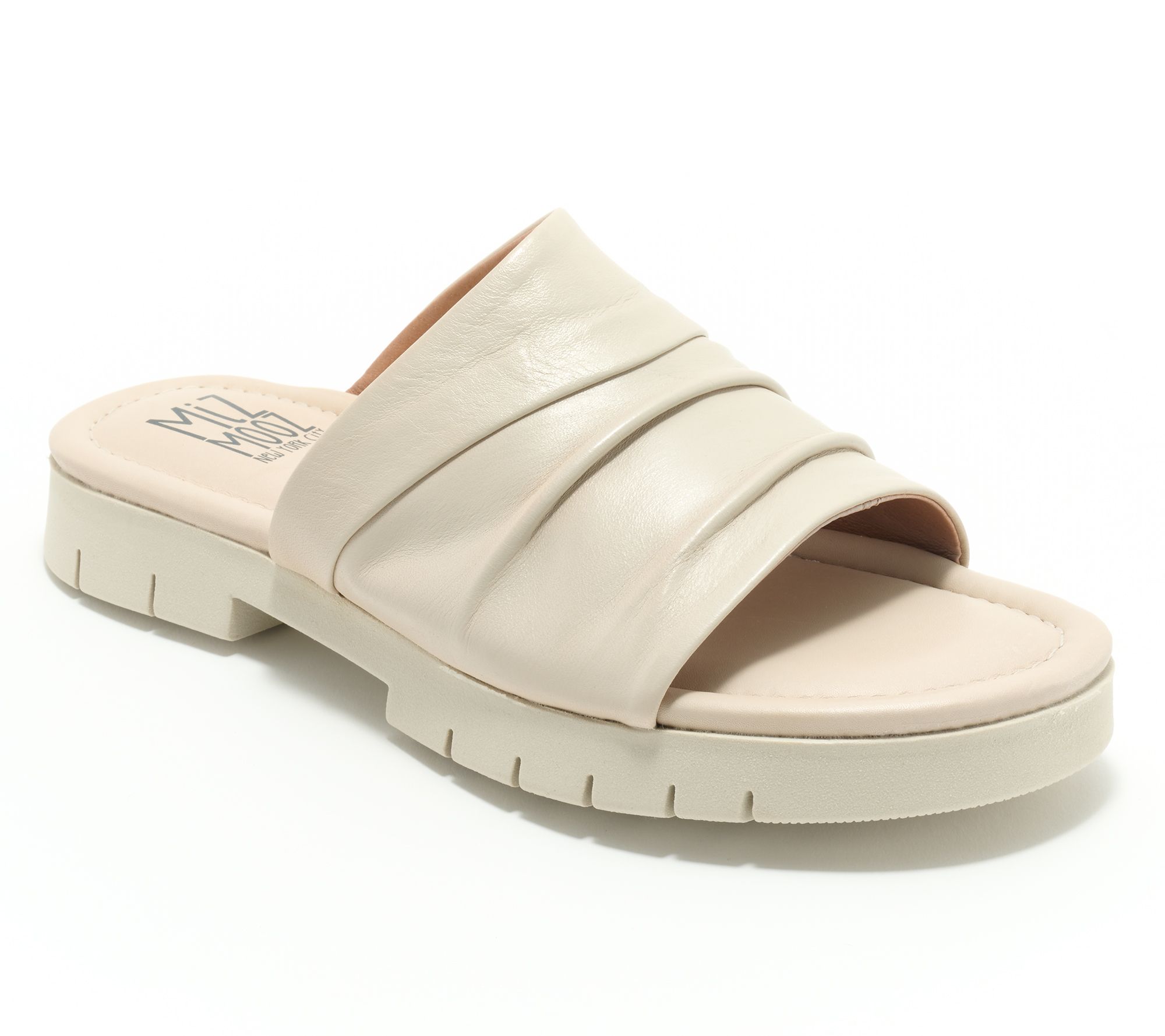 "As Is" Miz Mooz Leather Slide Sandals- Claribel