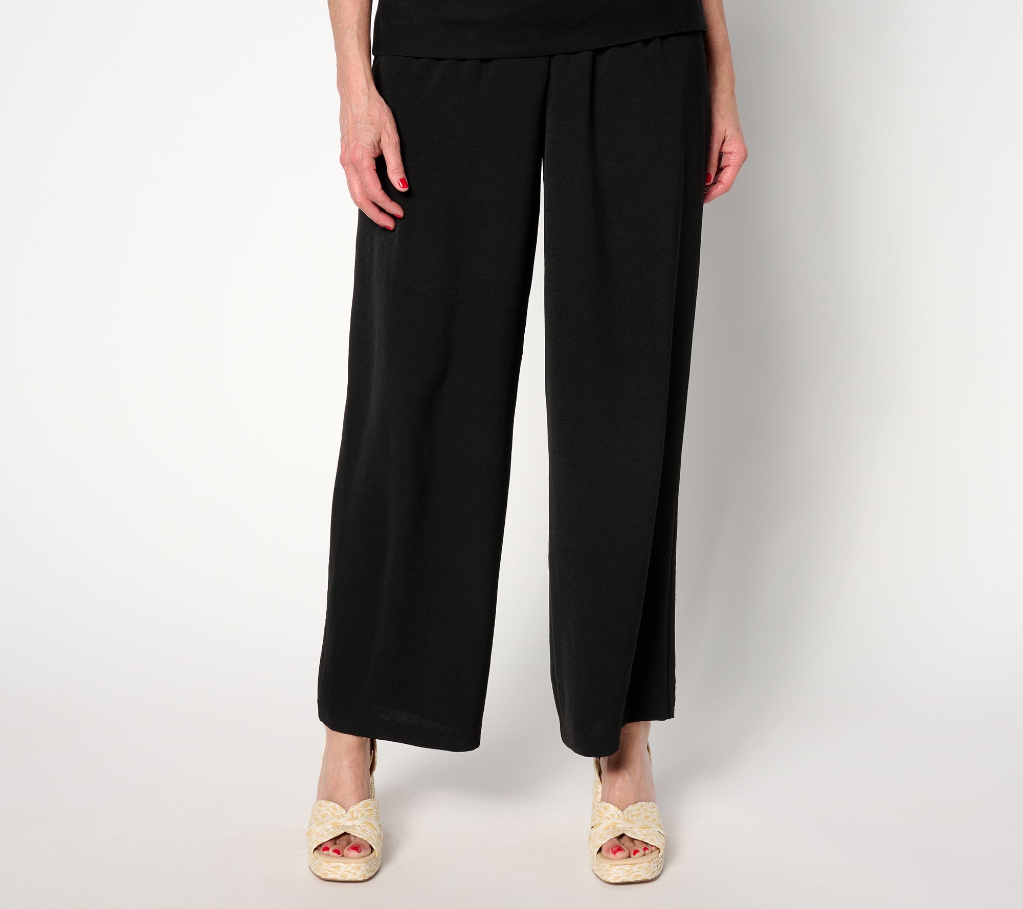 "As Is" nicole by Nicole Miller High Waisted Crepe Pant