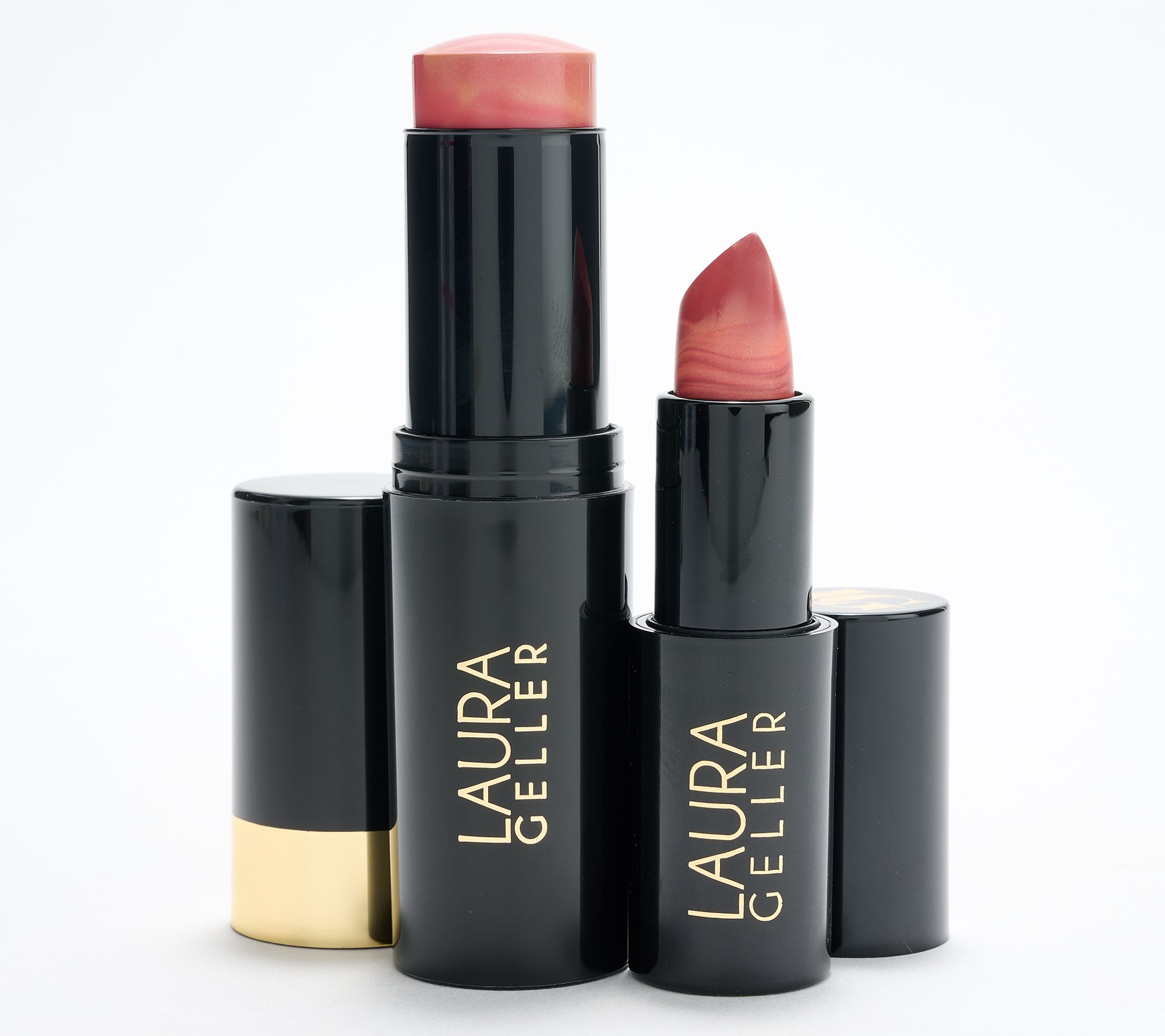 Laura Geller Italian Marble Blush & Lipstick Duo