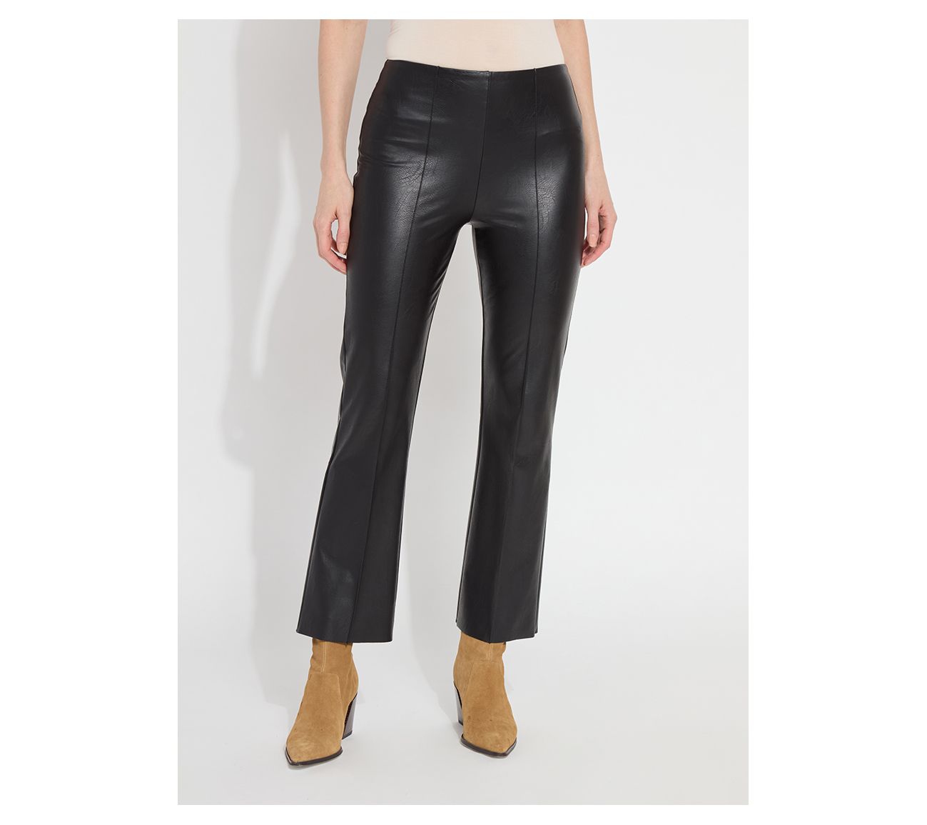 Lysse New York Elysse Vegan Leather Fit & Flare Ankle Pant