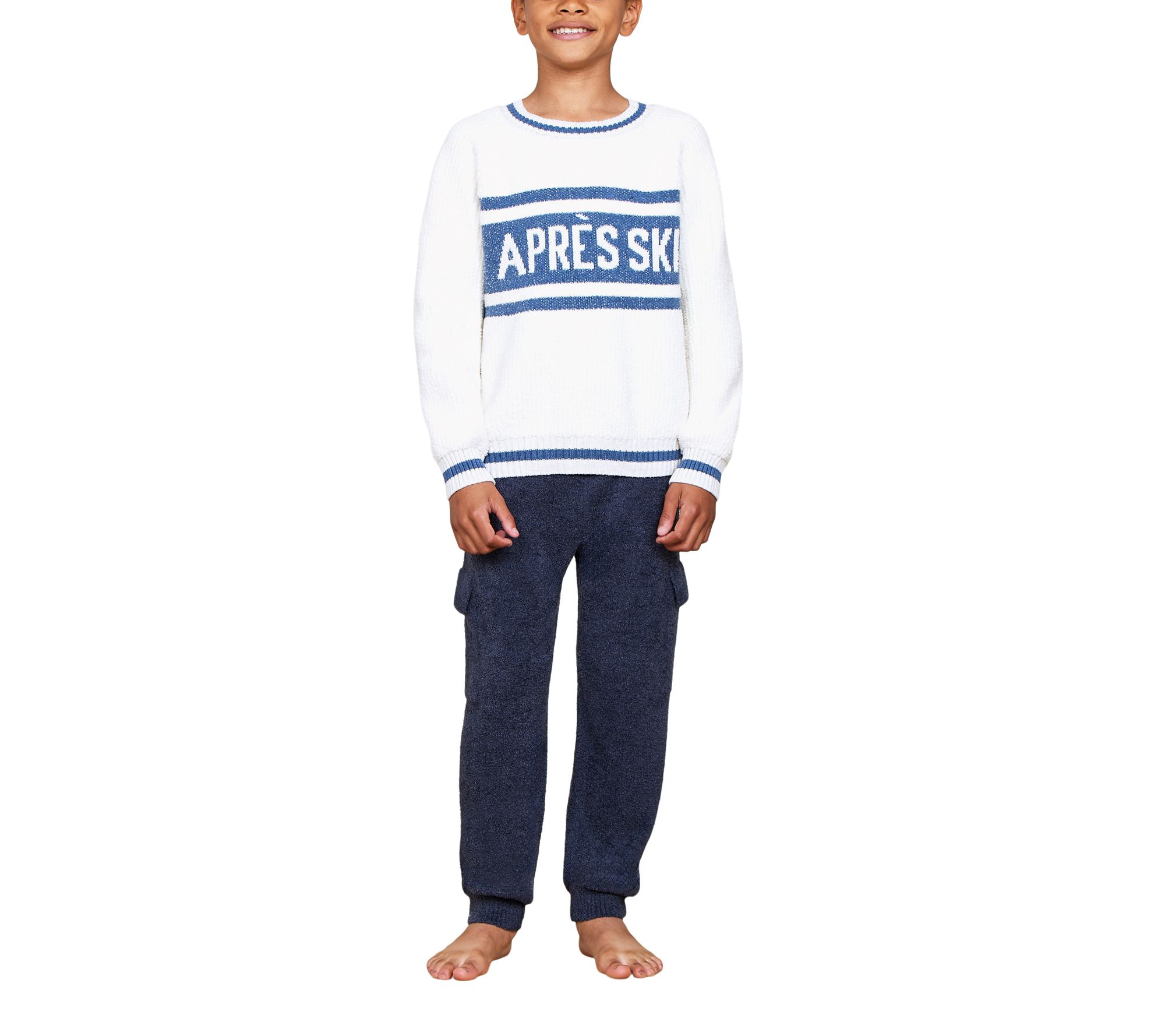 Barefoot Dreams CozyChic Cotton Youth Apres Ski Pullover