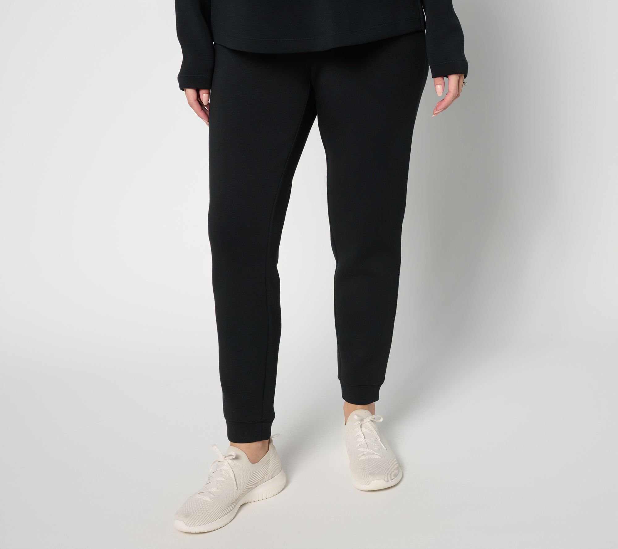 Martha Stewart Signature Reg Comfort Stretch Knit Tapered Ankle Pants