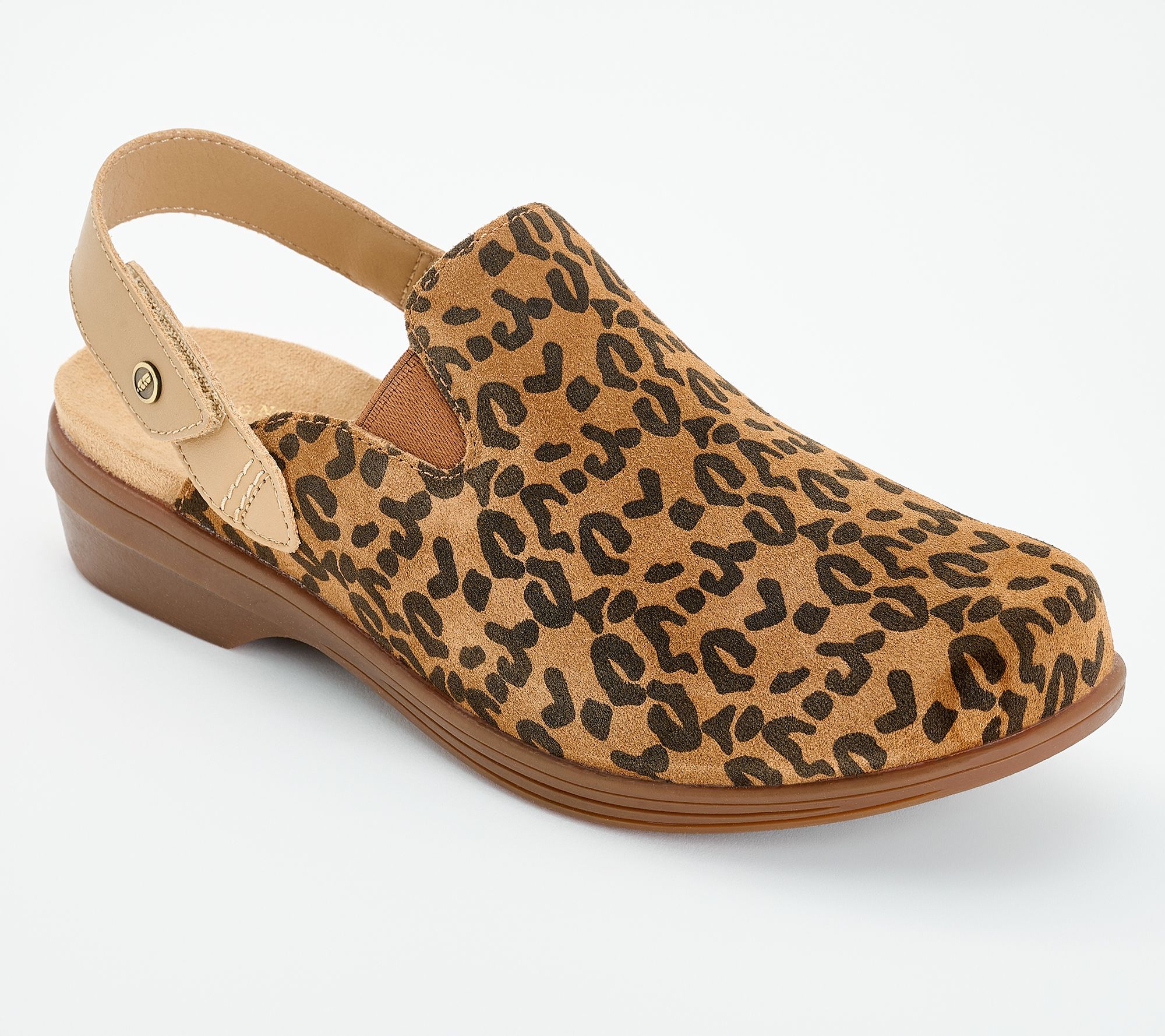 Revitalign Orthotic Suede Back-Strap Clogs - Idyllwild