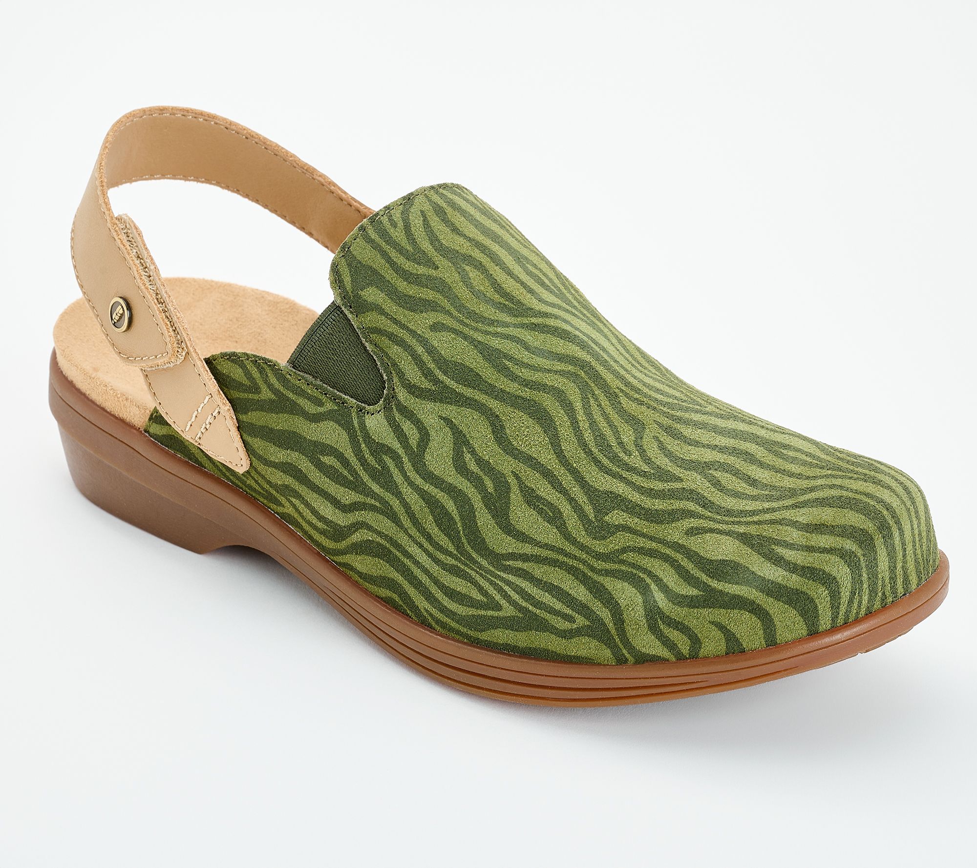Revitalign Orthotic Suede Back-Strap Clogs - Idyllwild