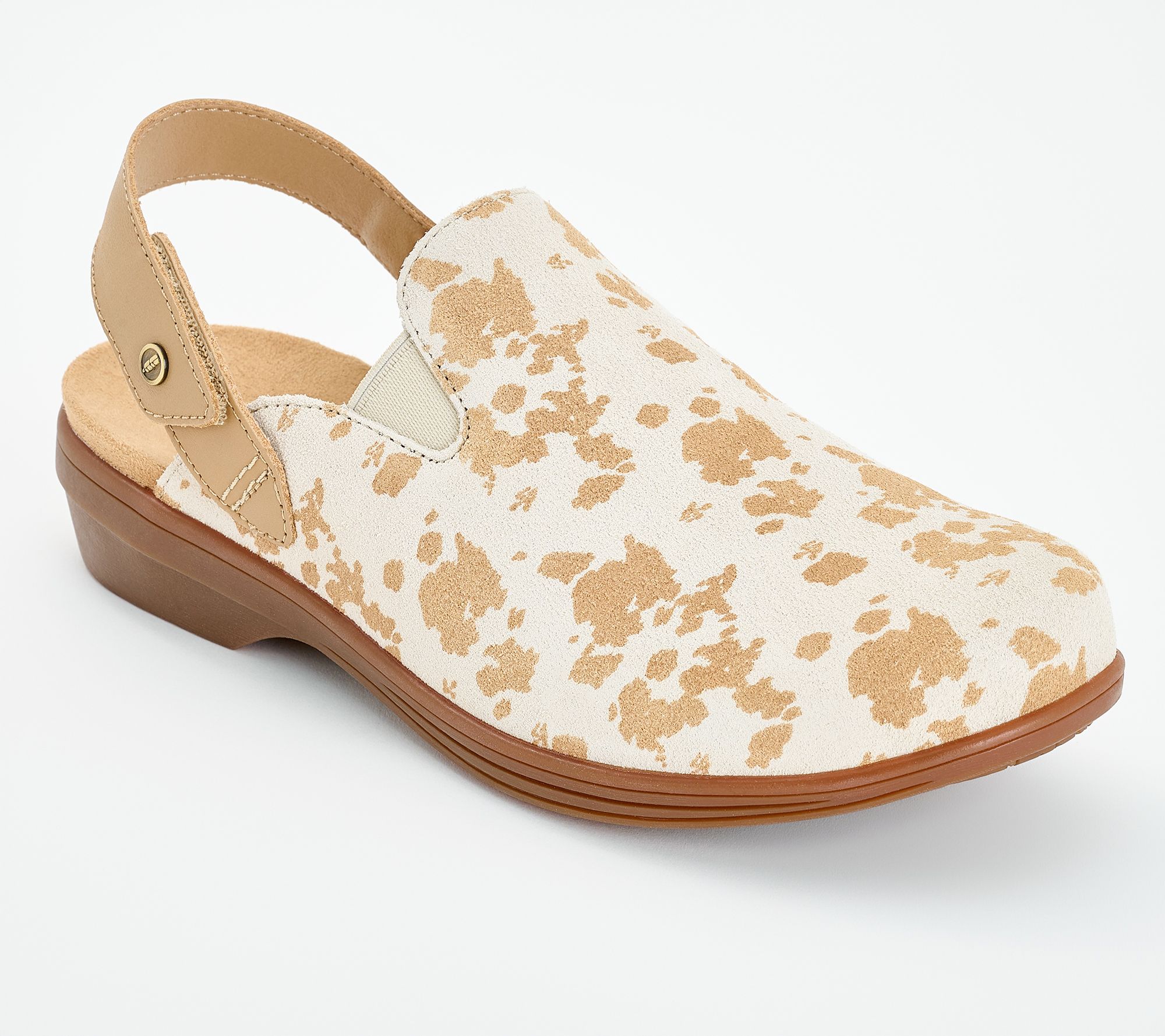 Revitalign Orthotic Suede Back-Strap Clogs - Idyllwild