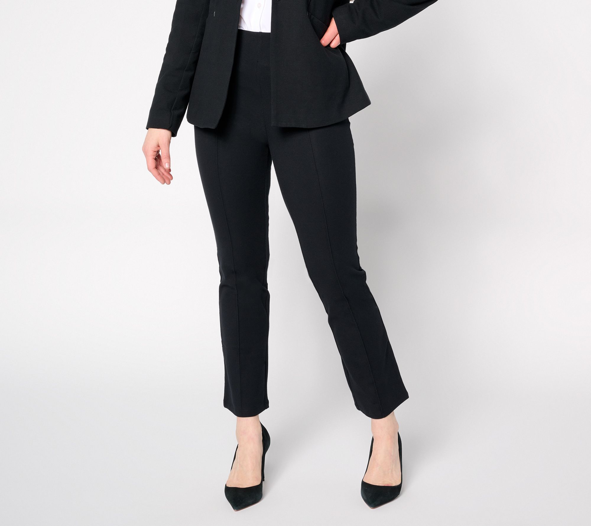 "As Is" Women with Control Regular Ankle 86/14 Baby Bell Pants