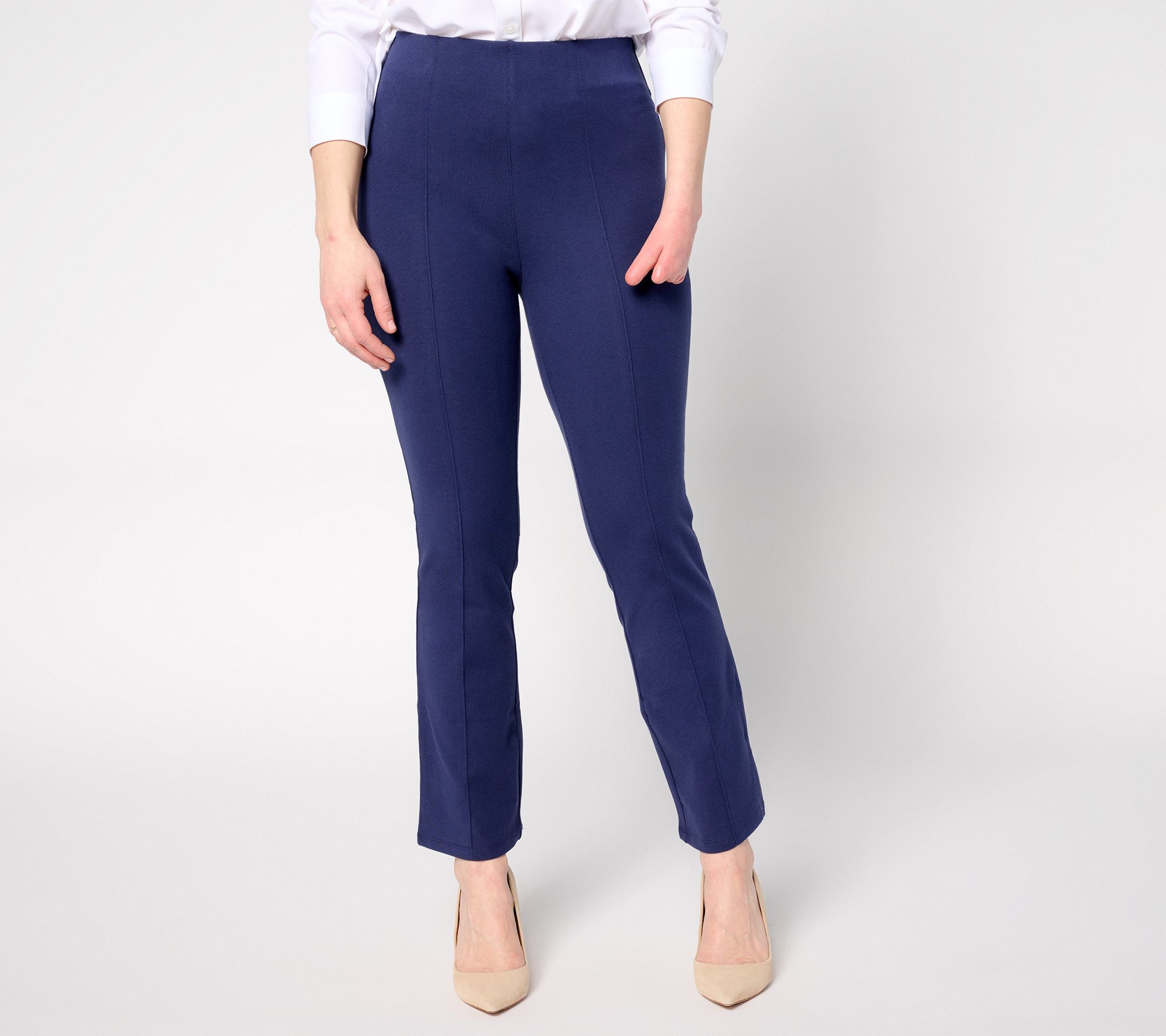 "As Is" Women with Control Regular Ankle 86/14 Baby Bell Pants