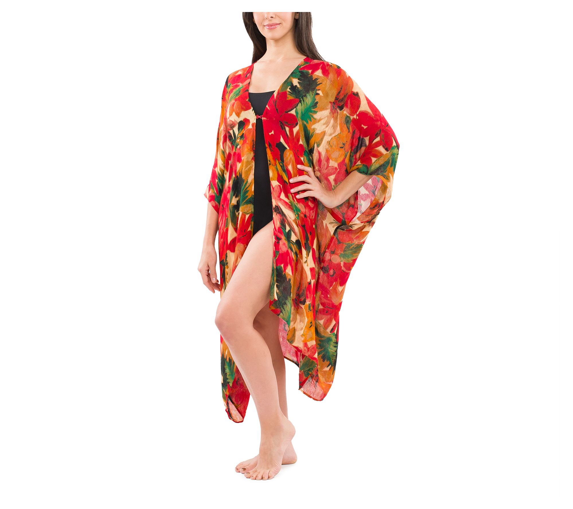 Patricia Nash Ruana Beach Cover-Up in Spring Multi