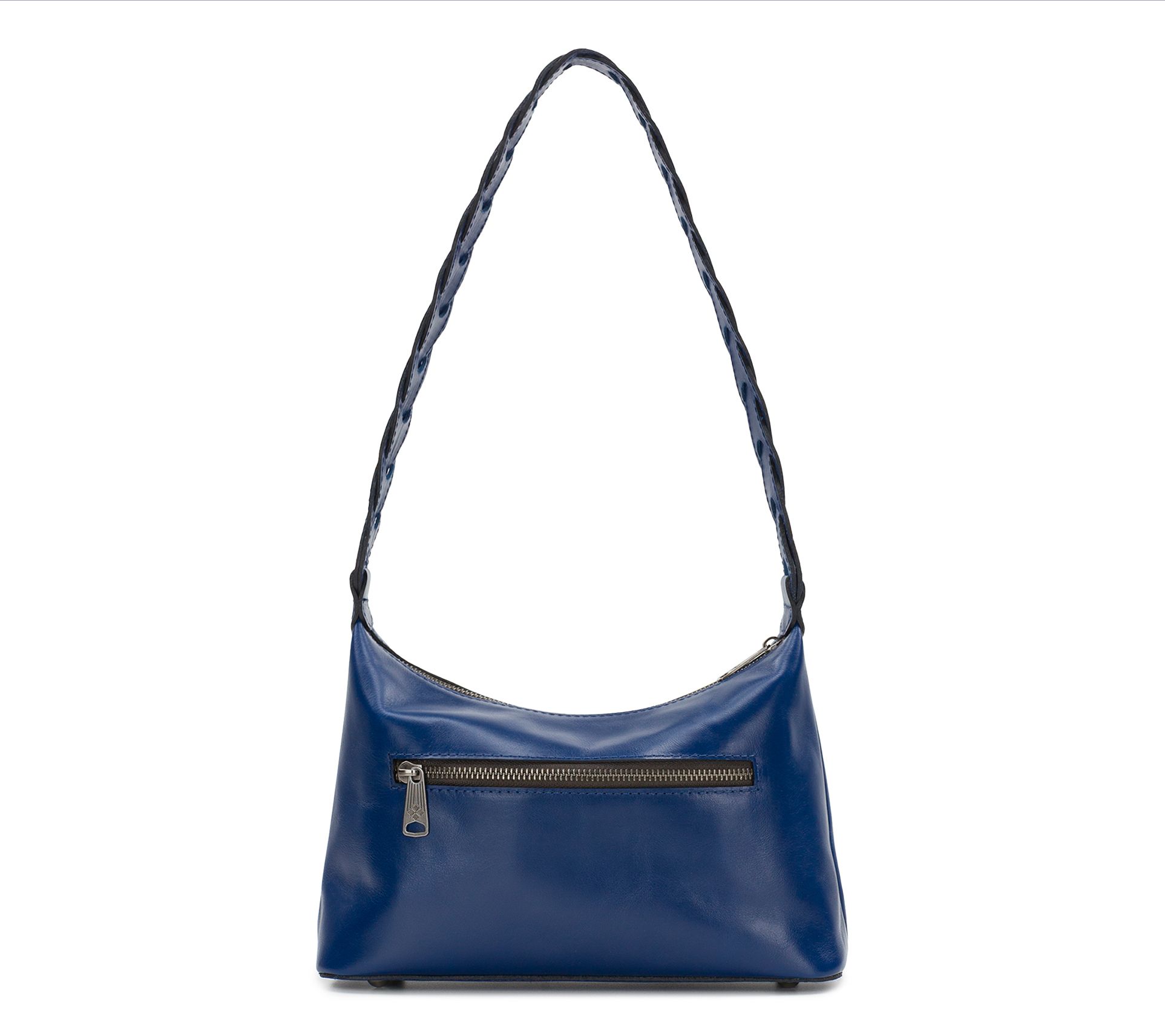 Patricia Nash Distressed Leather Navy Milos Shoulder Bag