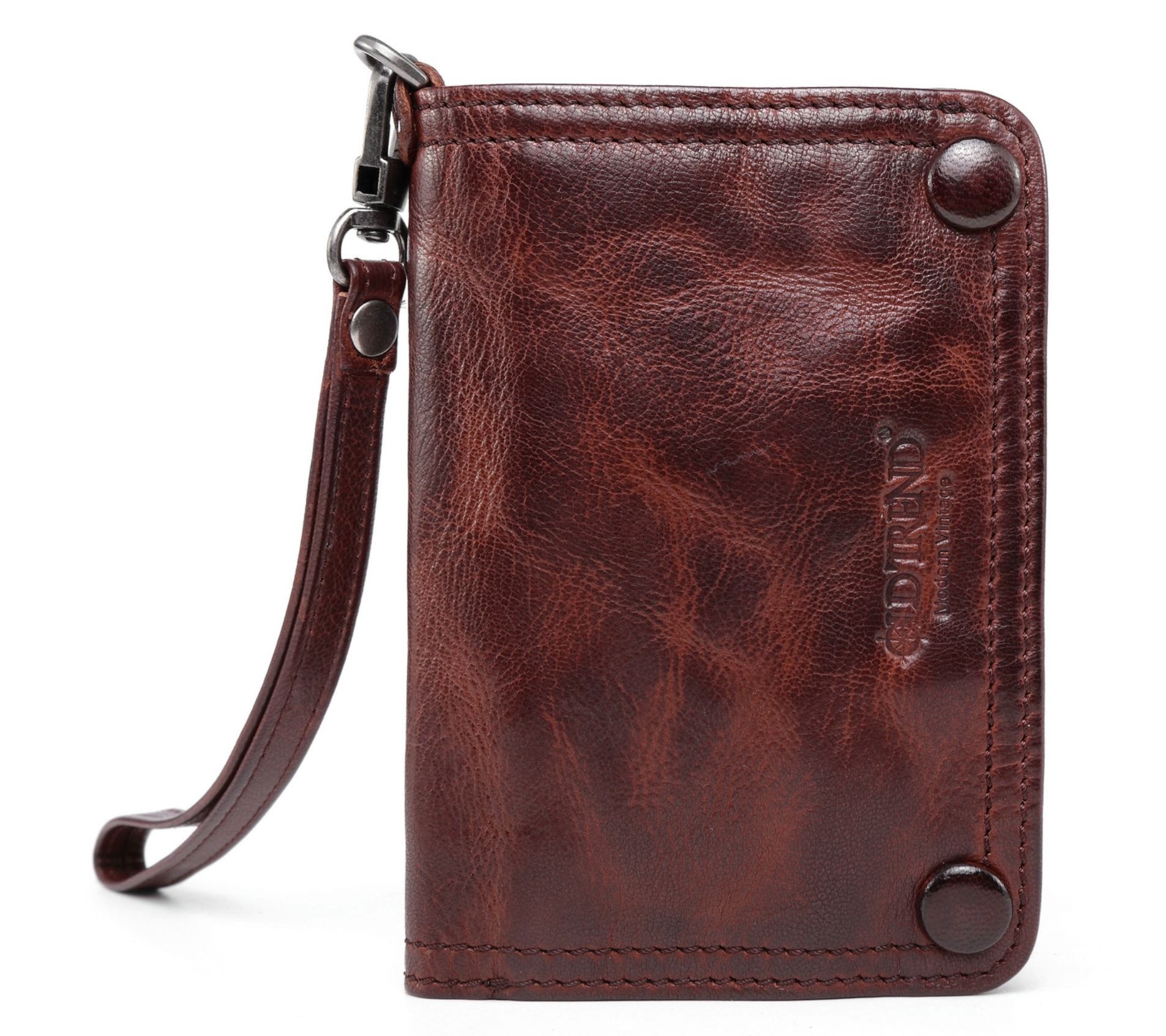 Old Trend Basswood Leather Wristlet Clutch