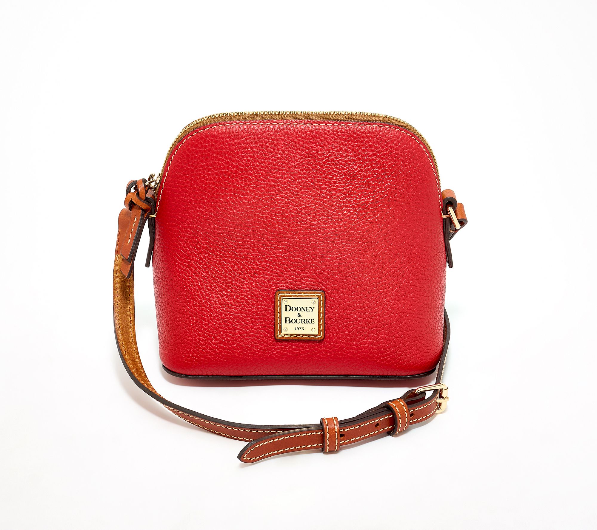  Dooney & Bourke Pebble Leather Domed Crossbody