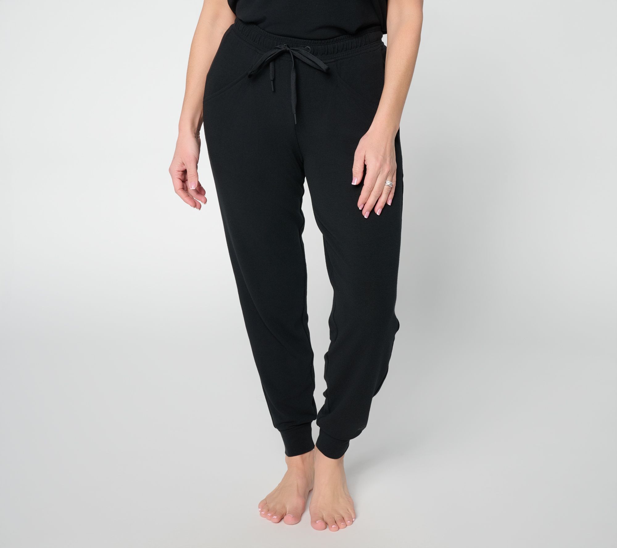 Cuddl Duds Modern Jersey Knit Pleat Front Jogger