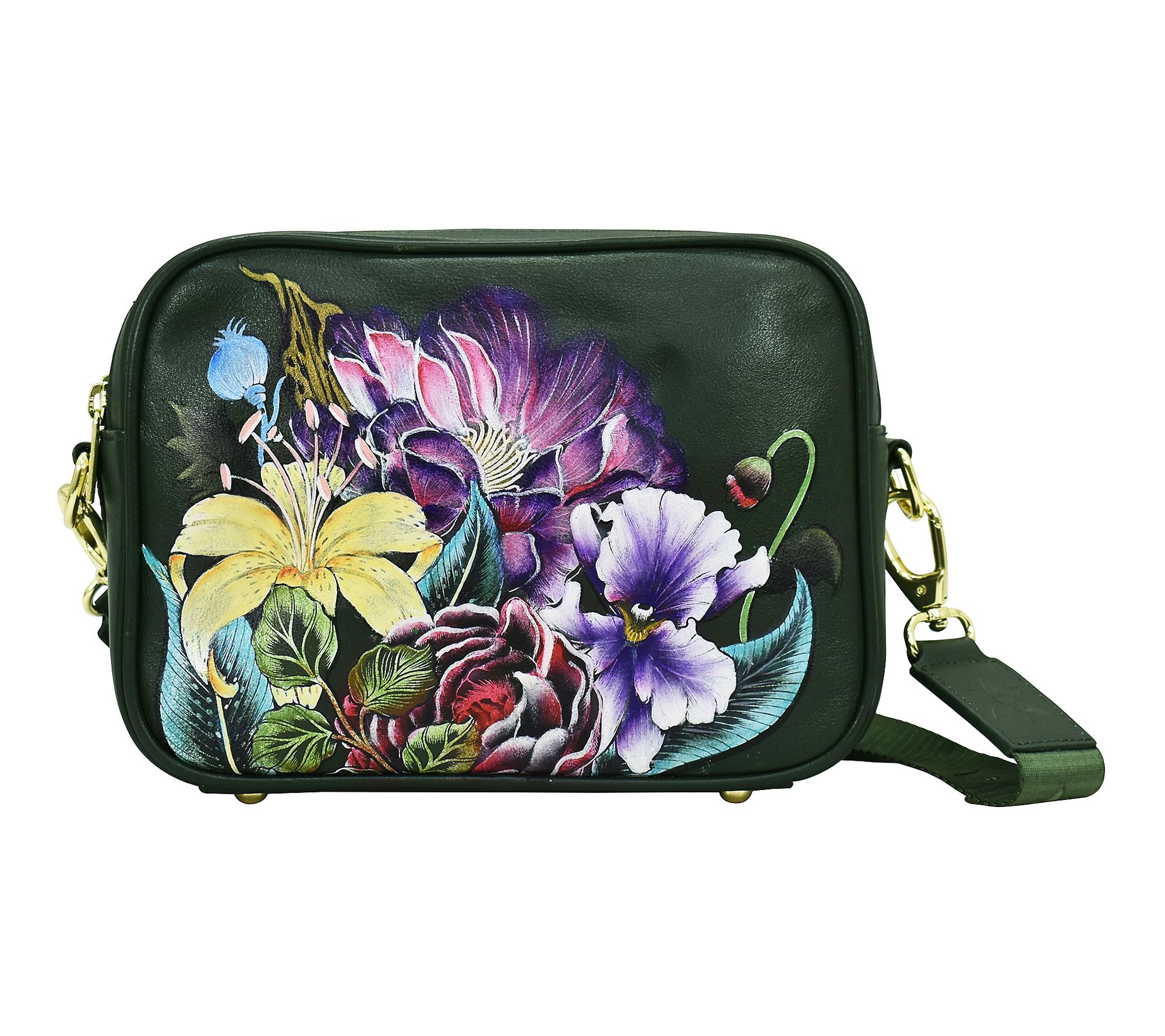 Anushcka Painted Leather Twin Top Messenger