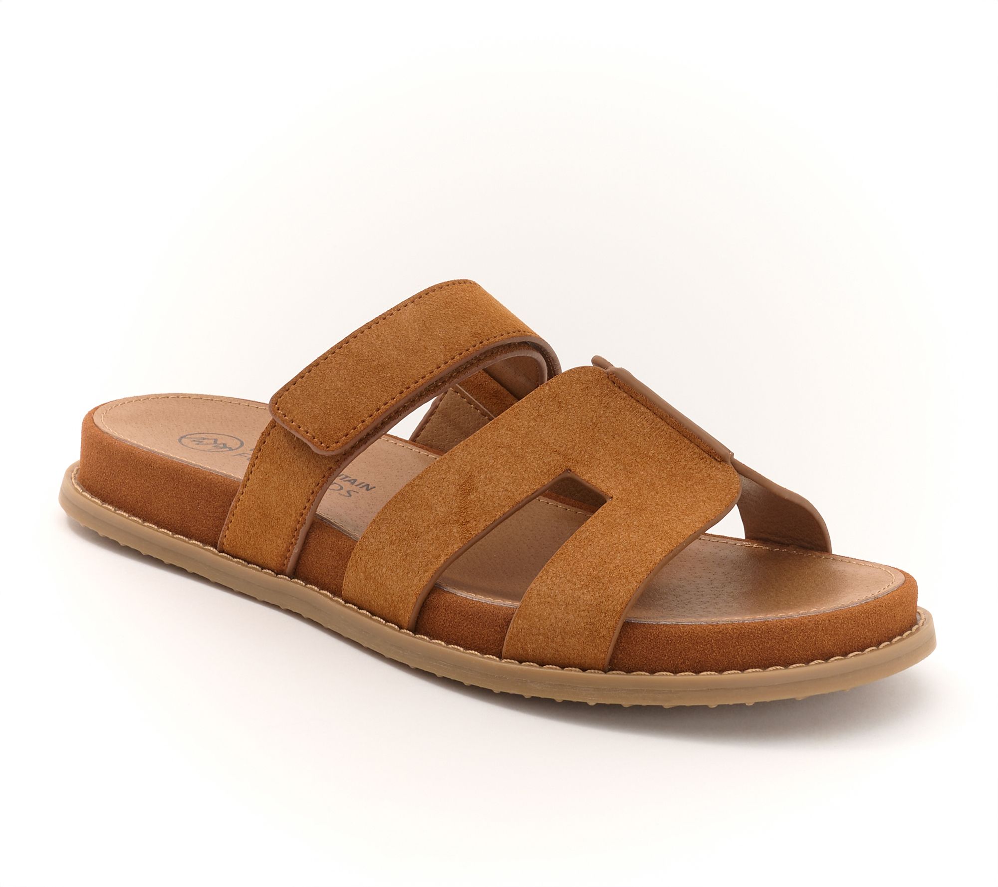 CCカップ　HILLS FIELD EDITION White Mountain Adjustable Slide Sandals - Mazi - QVC.com