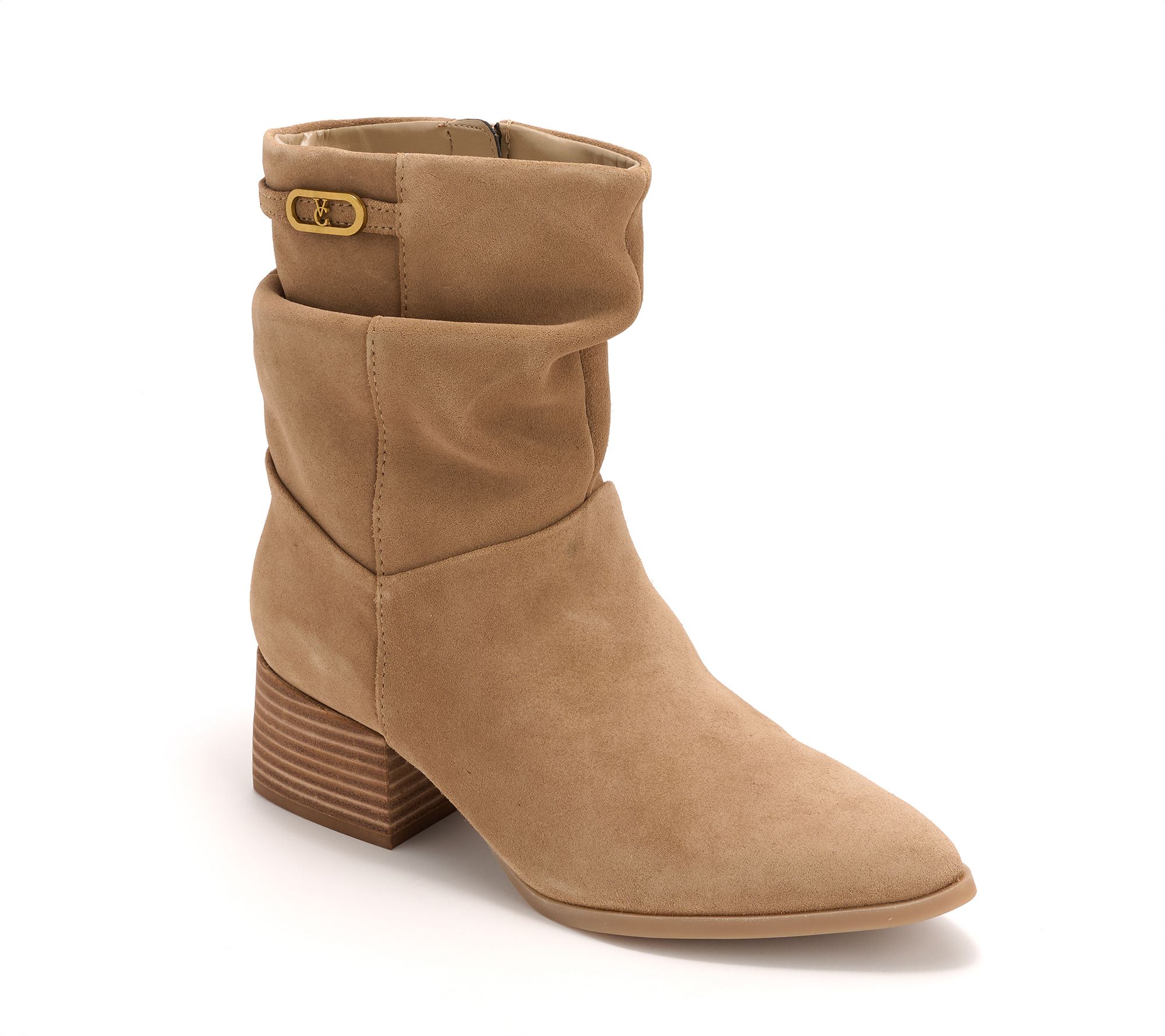 "As Is" Vince Camuto Water- Repellent Leather or Suede Mid Boots