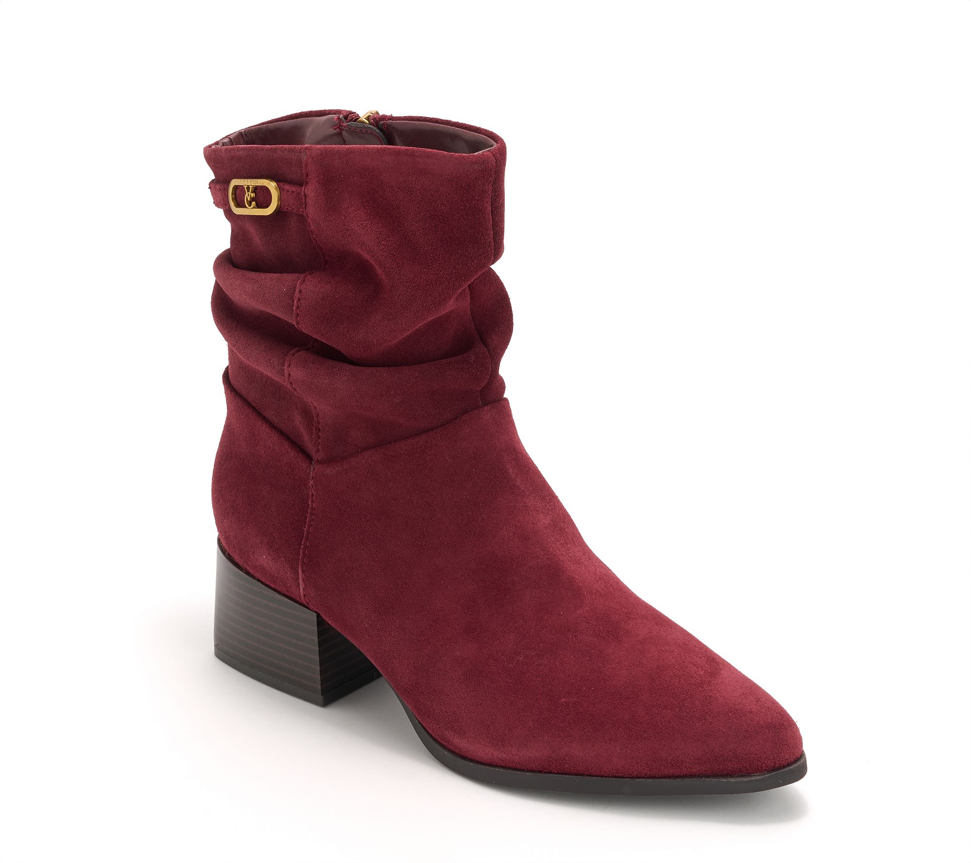 "As Is" Vince Camuto Water- Repellent Leather or Suede Mid Boots