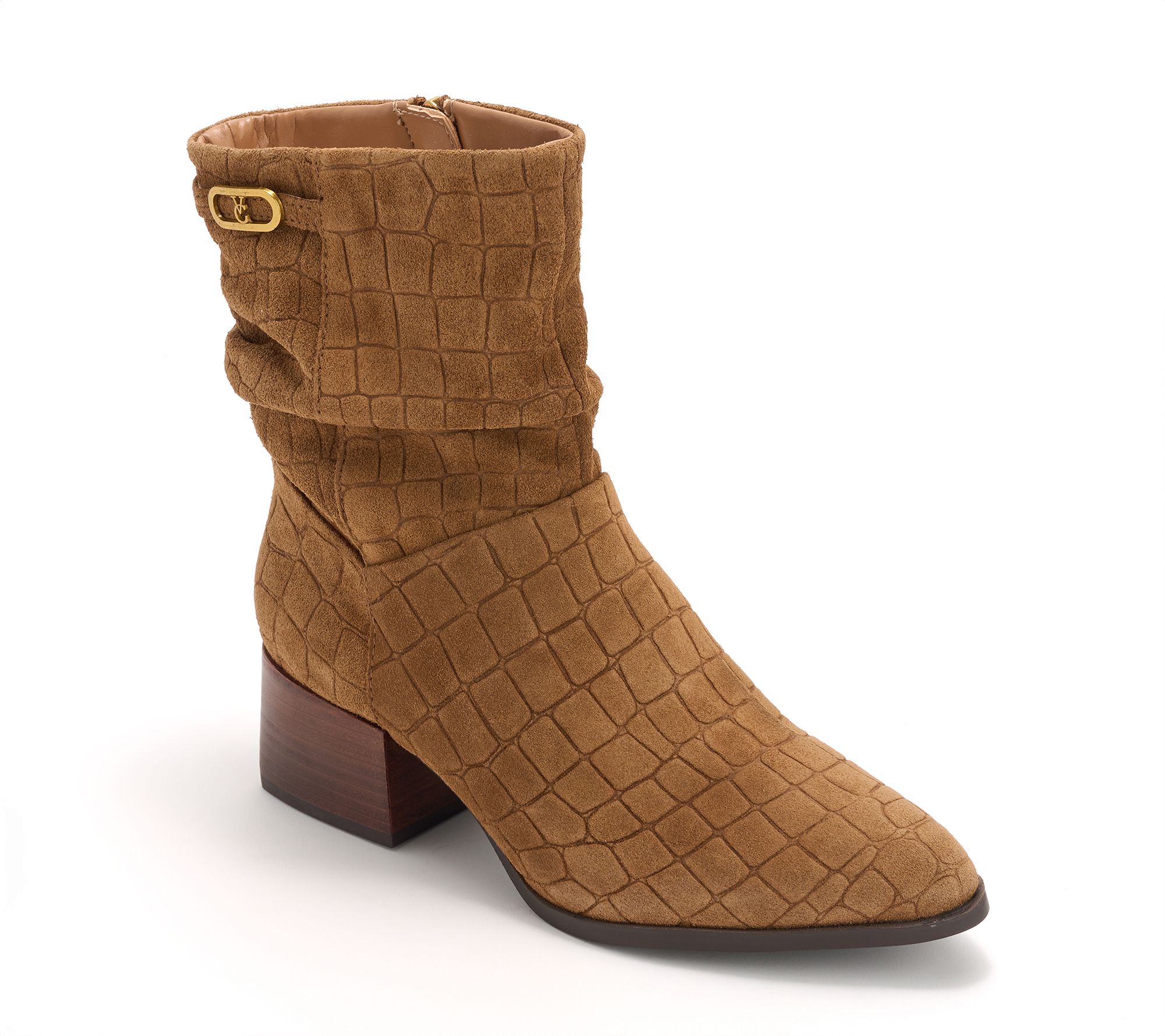"As Is" Vince Camuto Water- Repellent Leather or Suede Mid Boots