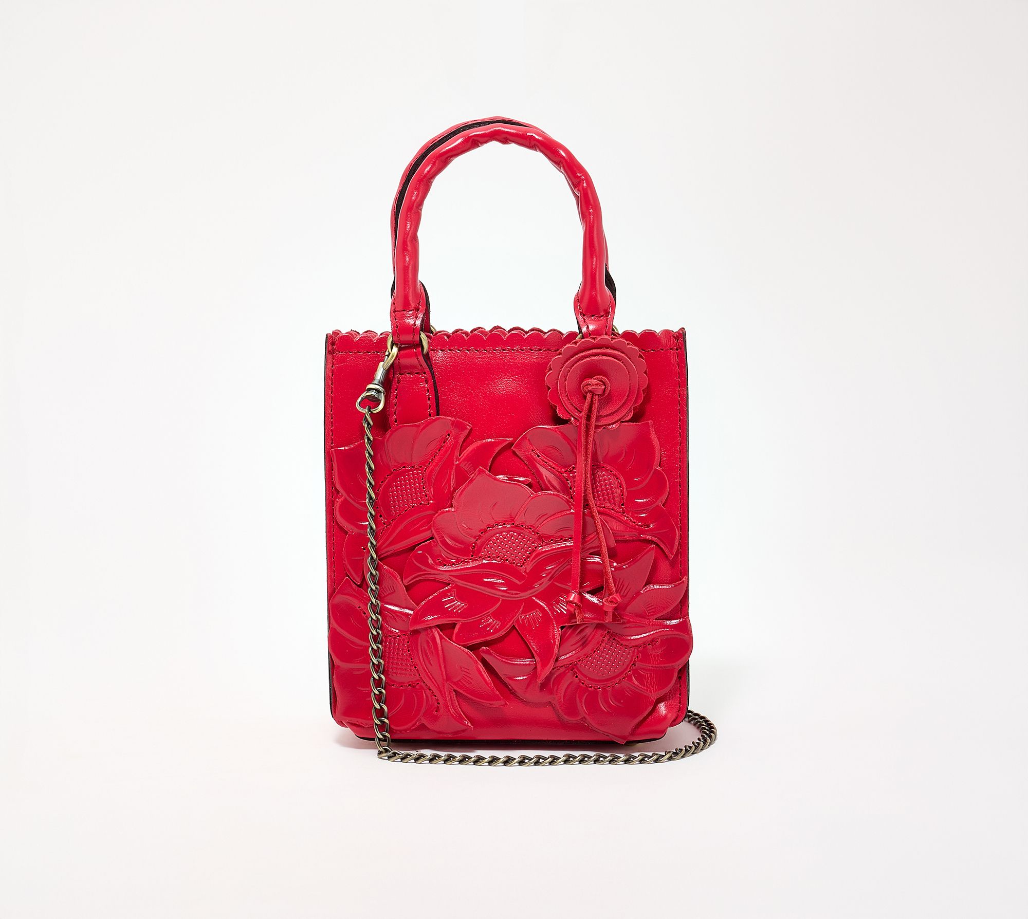 Patricia Nash Tooled Applique Leather Noella Crossbody