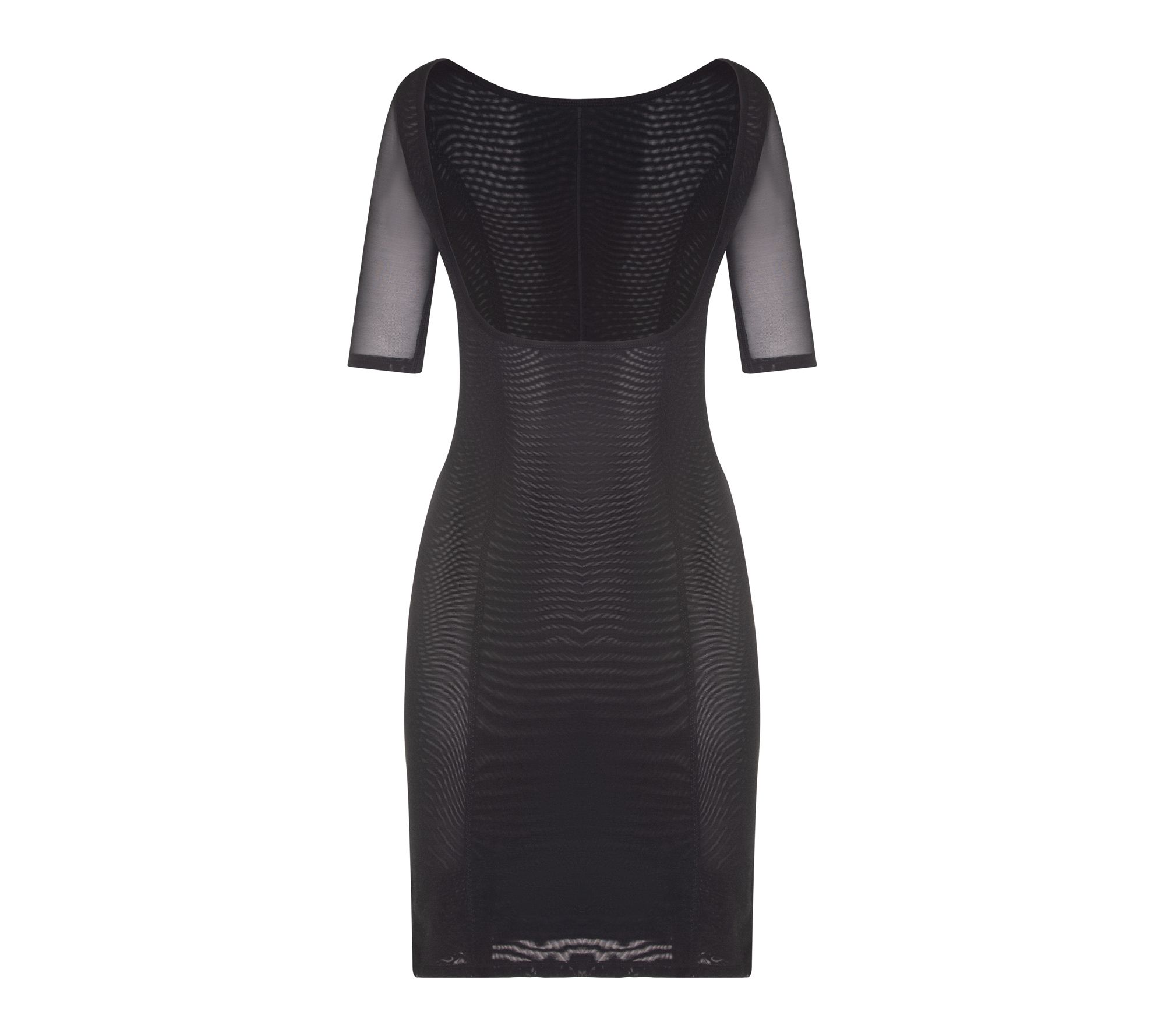 Gemsli Firm Control Open Bust Shaper Slip withShort Sleeves