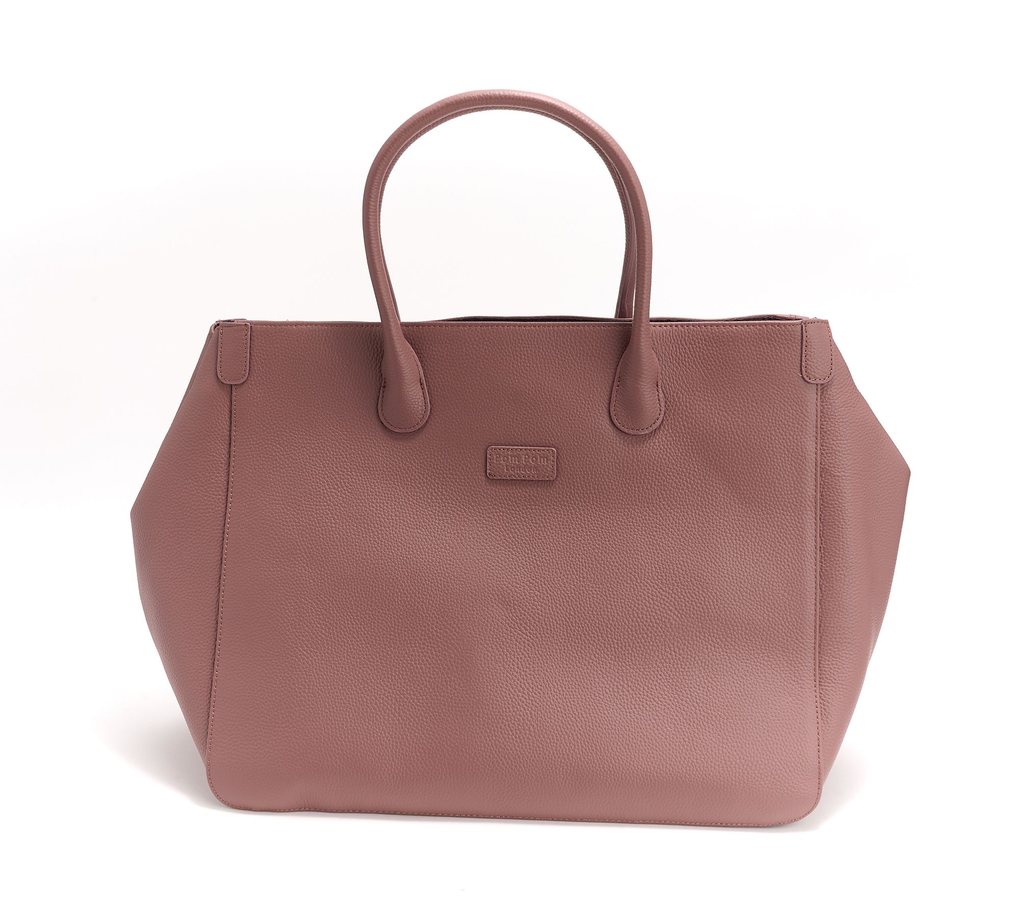 "As Is" Pom Pom London Leather Camden Overnight Bag