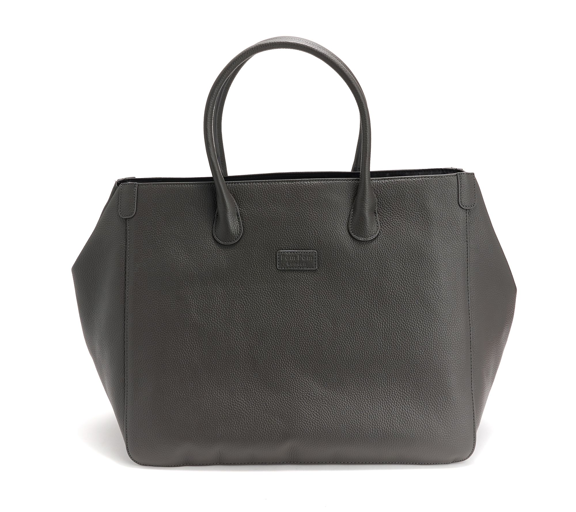 "As Is" Pom Pom London Leather Camden Overnight Bag