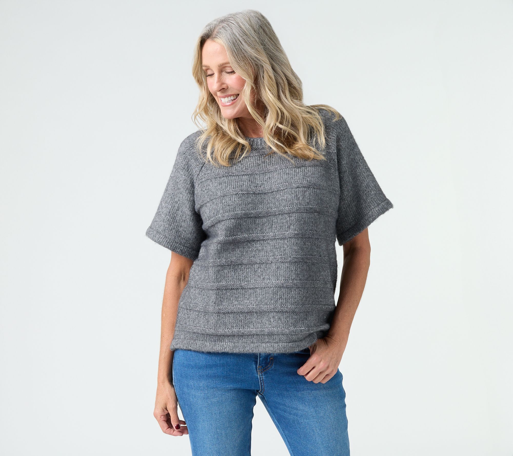 RM Studio x Rebecca Minkoff Cloud Yarn Elbow Sleeve Sweater