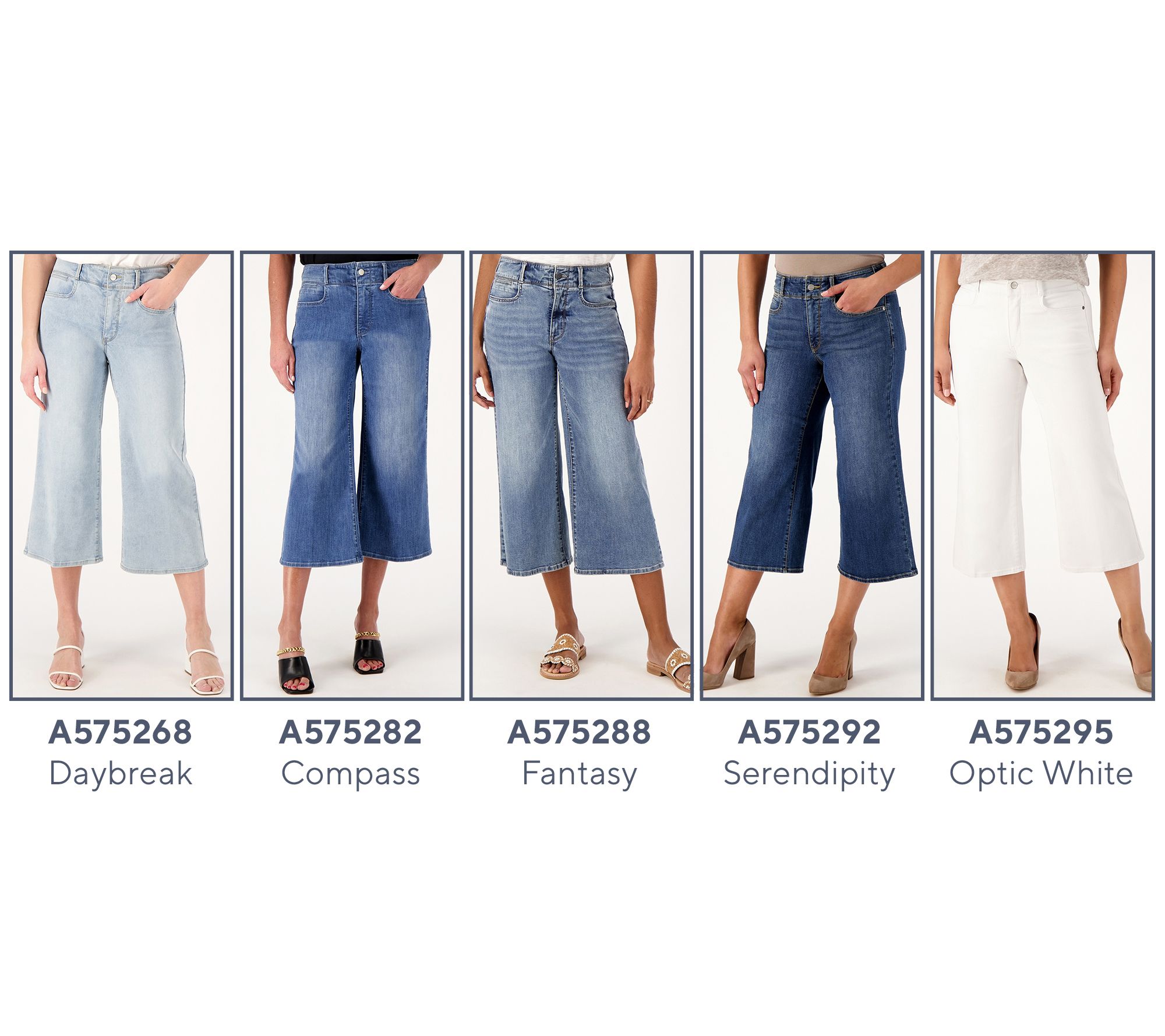 NYDJ Cool Embrace Wide Leg Denim Crop Jeans 