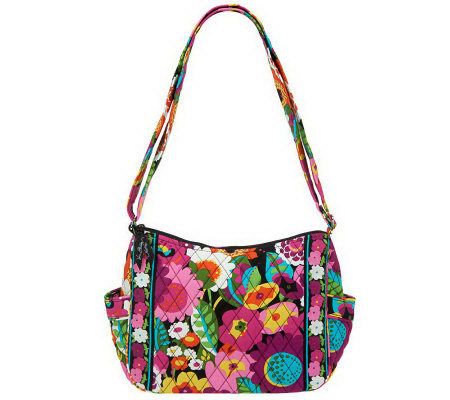 Vera Bradley Signature Print On the Go Hobo - Page 1 — QVC.com