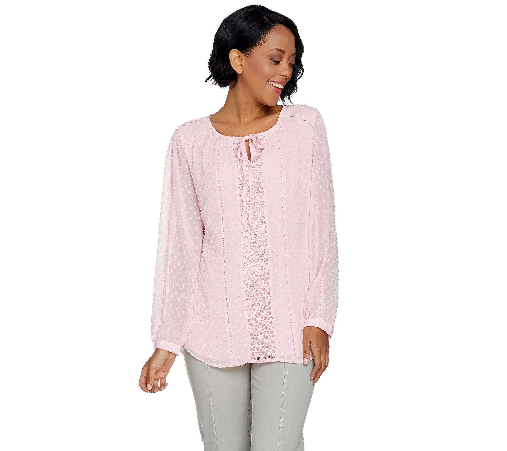qvc blouses plus size
