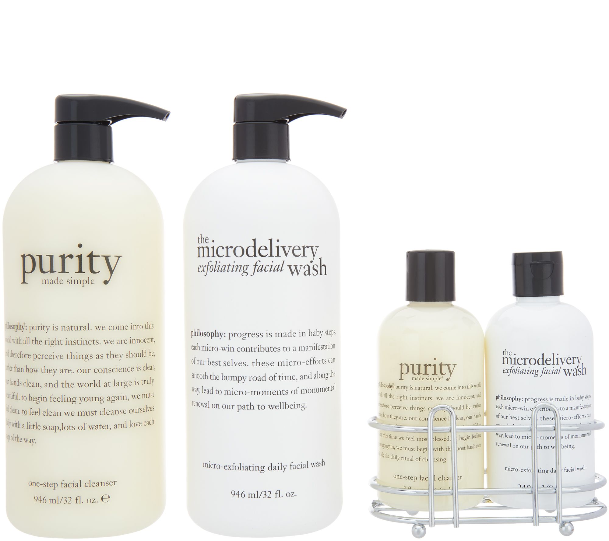 Philosophy Purity Microdelivery Cleansing Duos Vanity Caddy