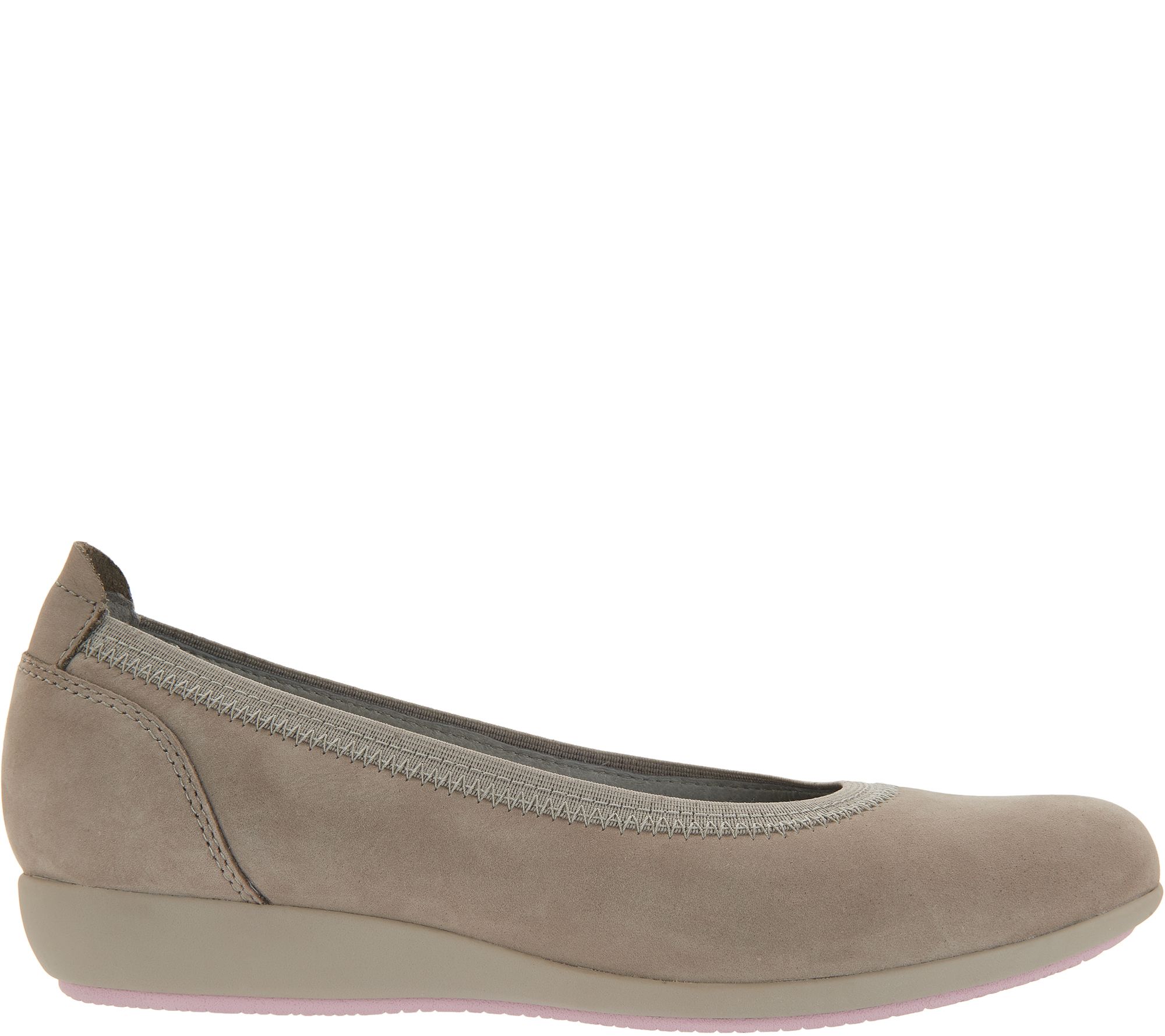 "As Is" Dansko Nubuck Leather Flats-Kristen - QVC.com