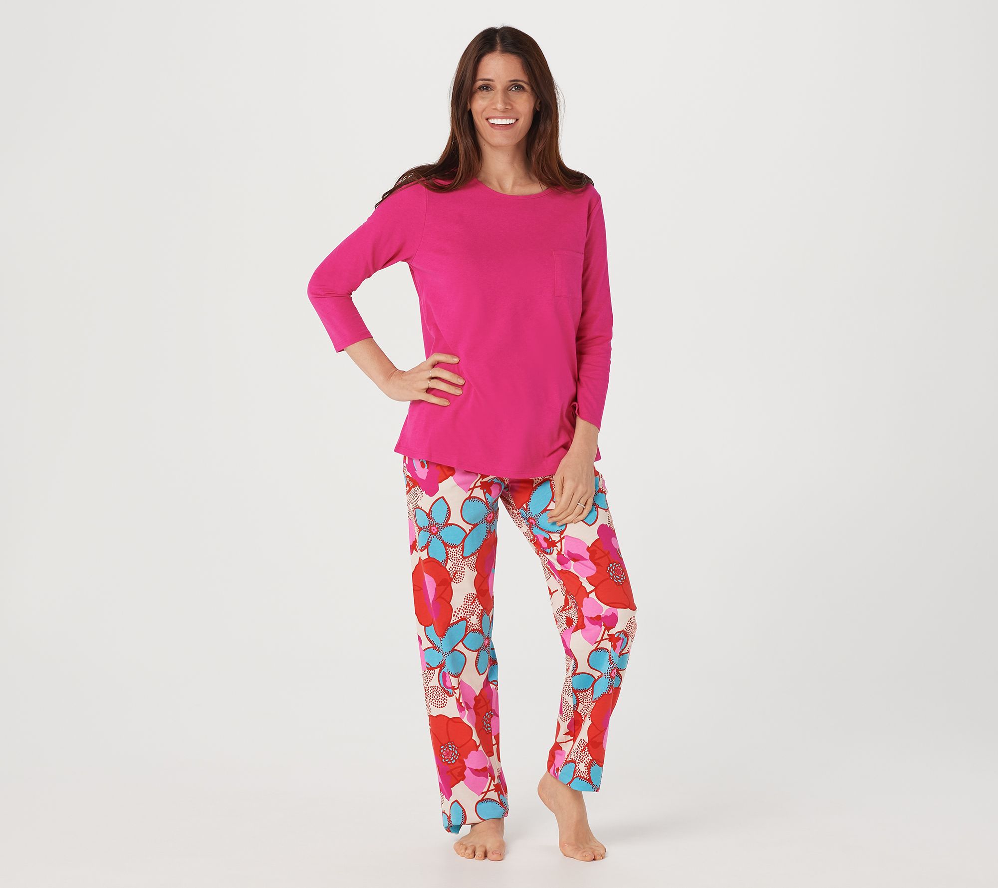 Stan Herman Silky Vintage Floral 2Piece