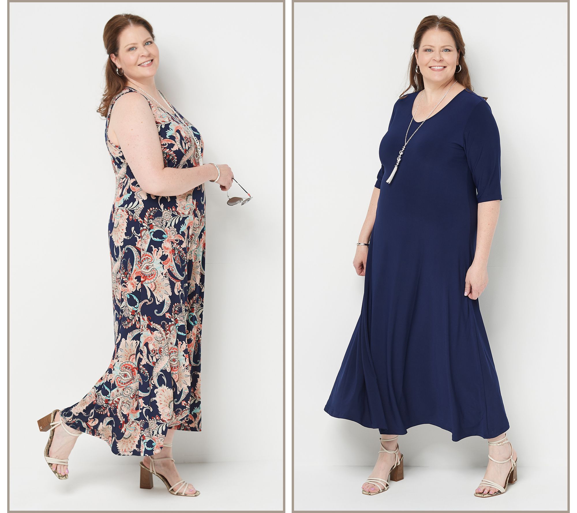 qvc attitudes by renee maxi dresses