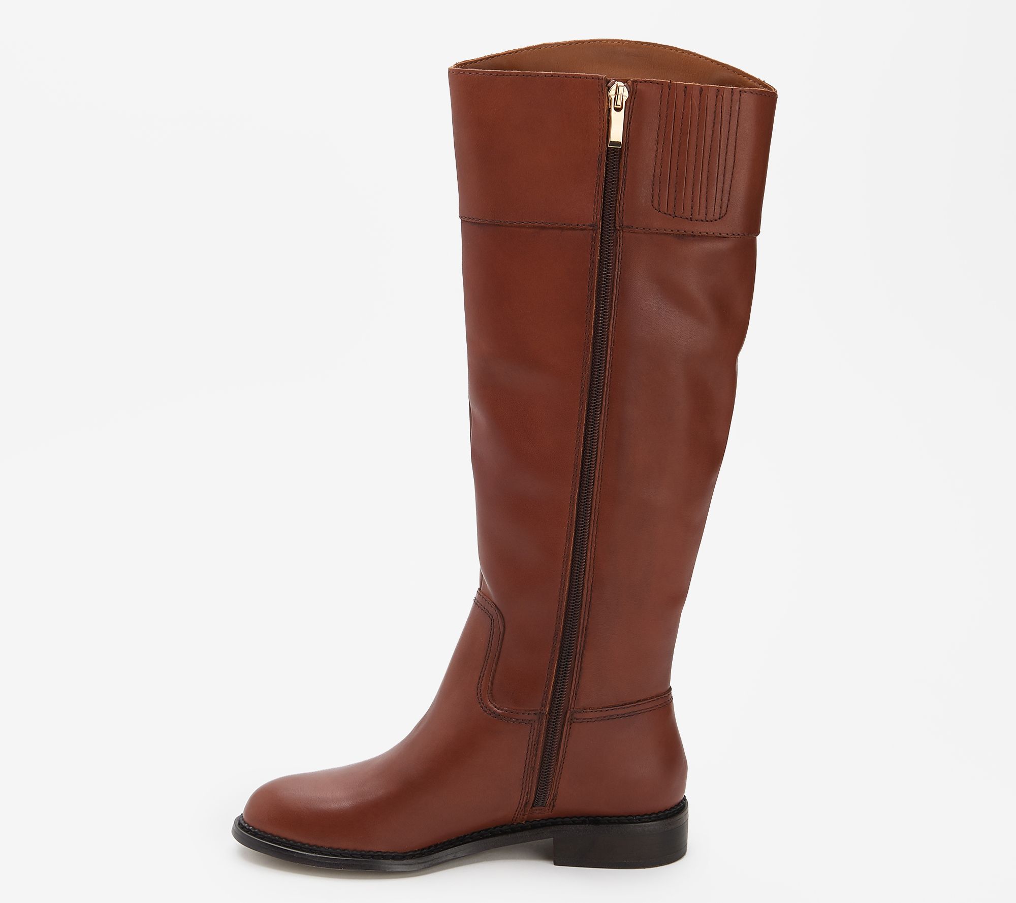 Franco Sarto Medium Calf Leather Tall Shaft Boots - Hudson - QVC.com