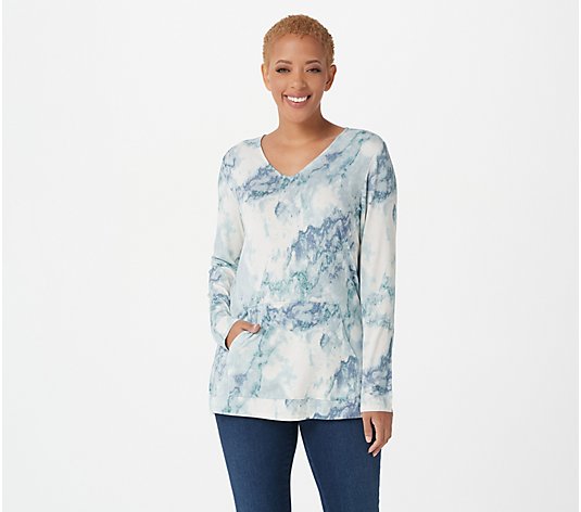 Susan Graver Regular Printed Cool Touch Knit Tunic