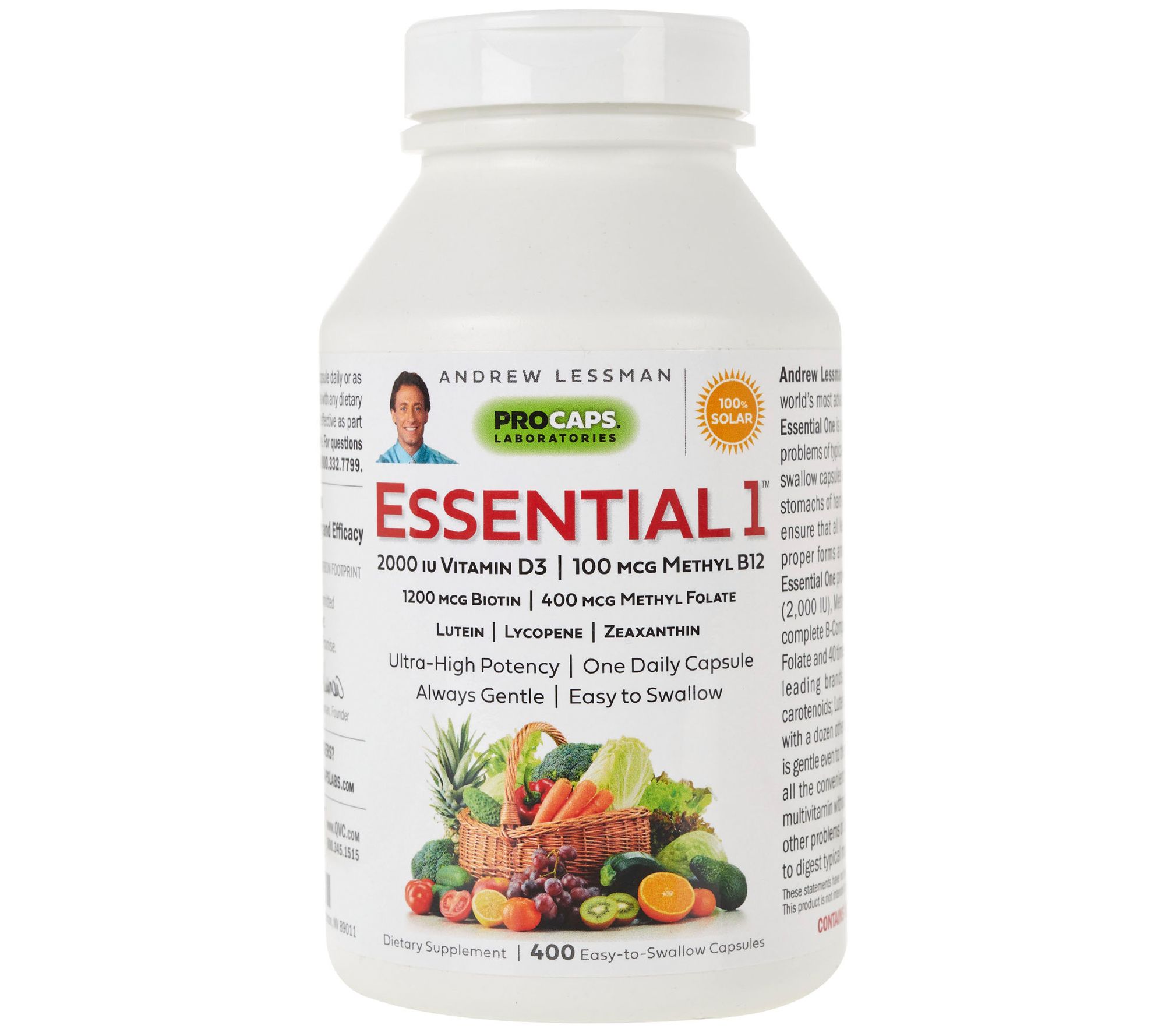 Andrew Lessman Essential-1 w/ Vitamin D3 2000 180 Capsules - QVC.com